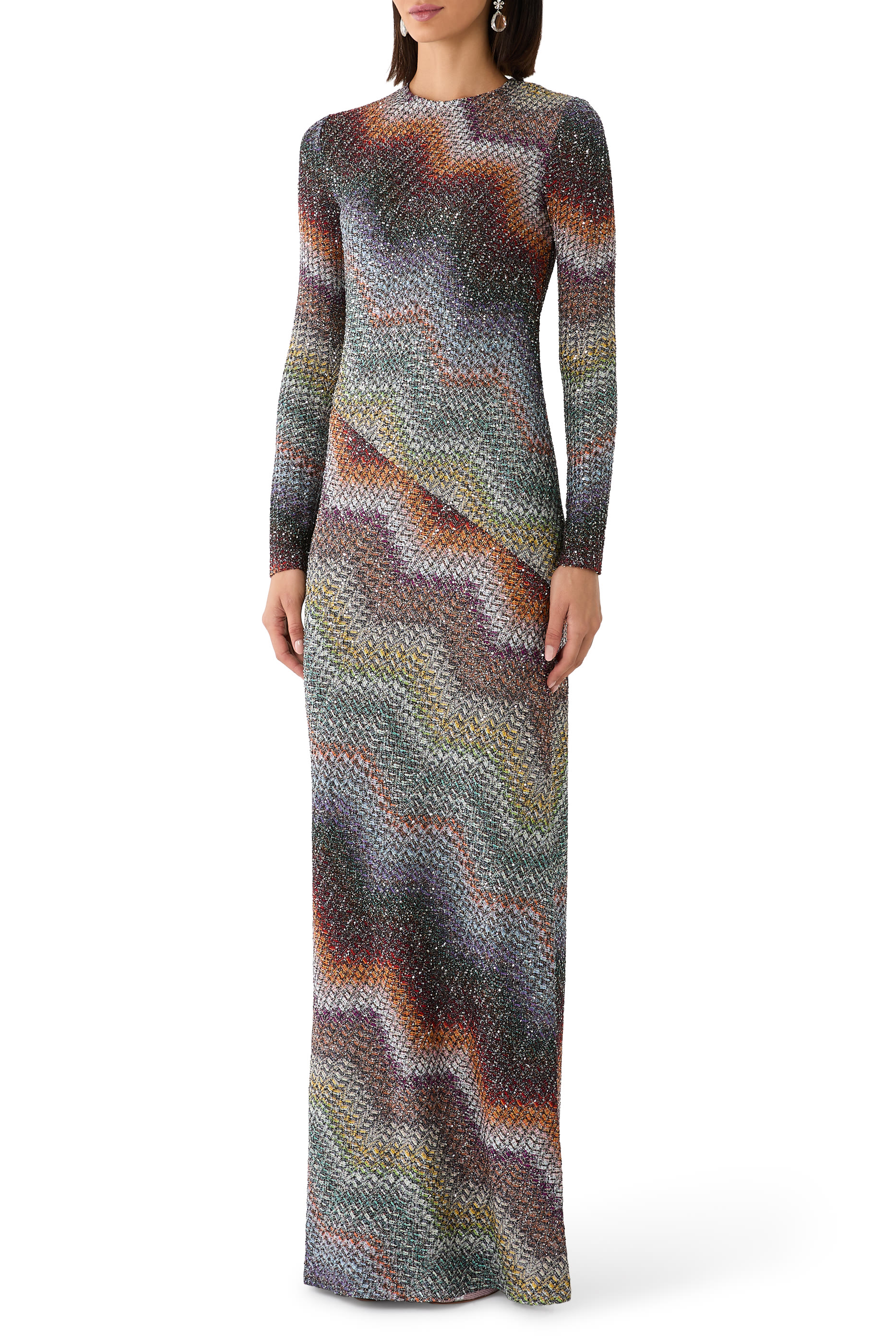 Caperdoni Long Sleeve Maxi Dress