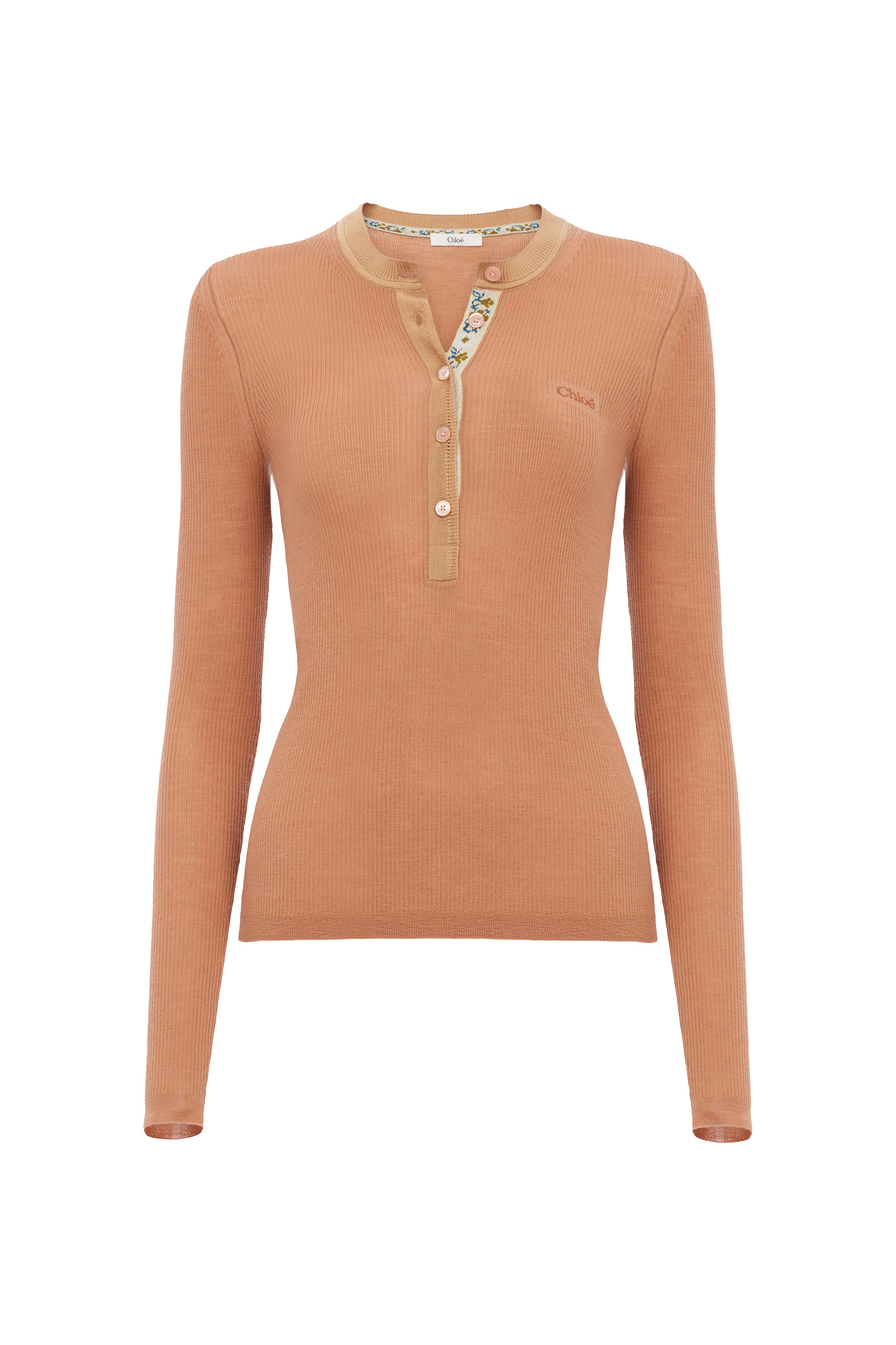 Fitted Henley Shirt 