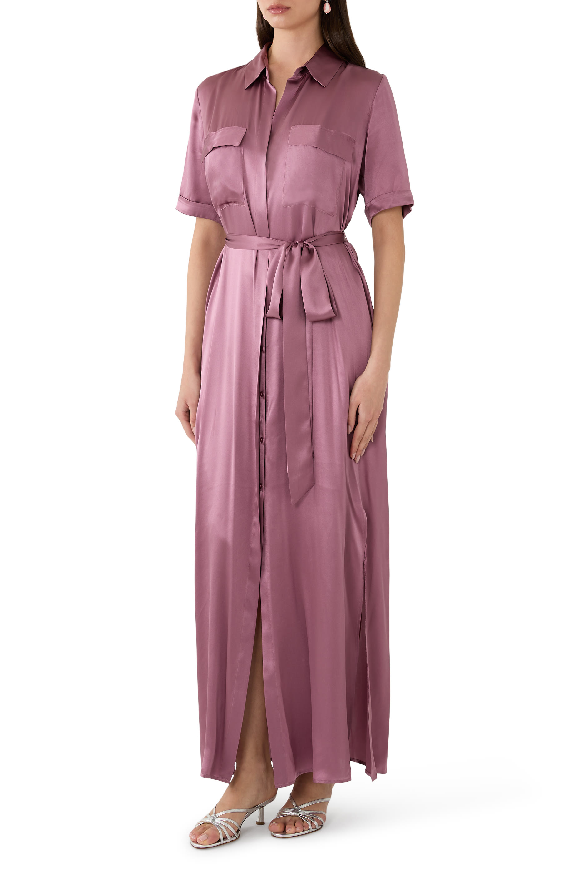 Klement Silk Shirt Dress