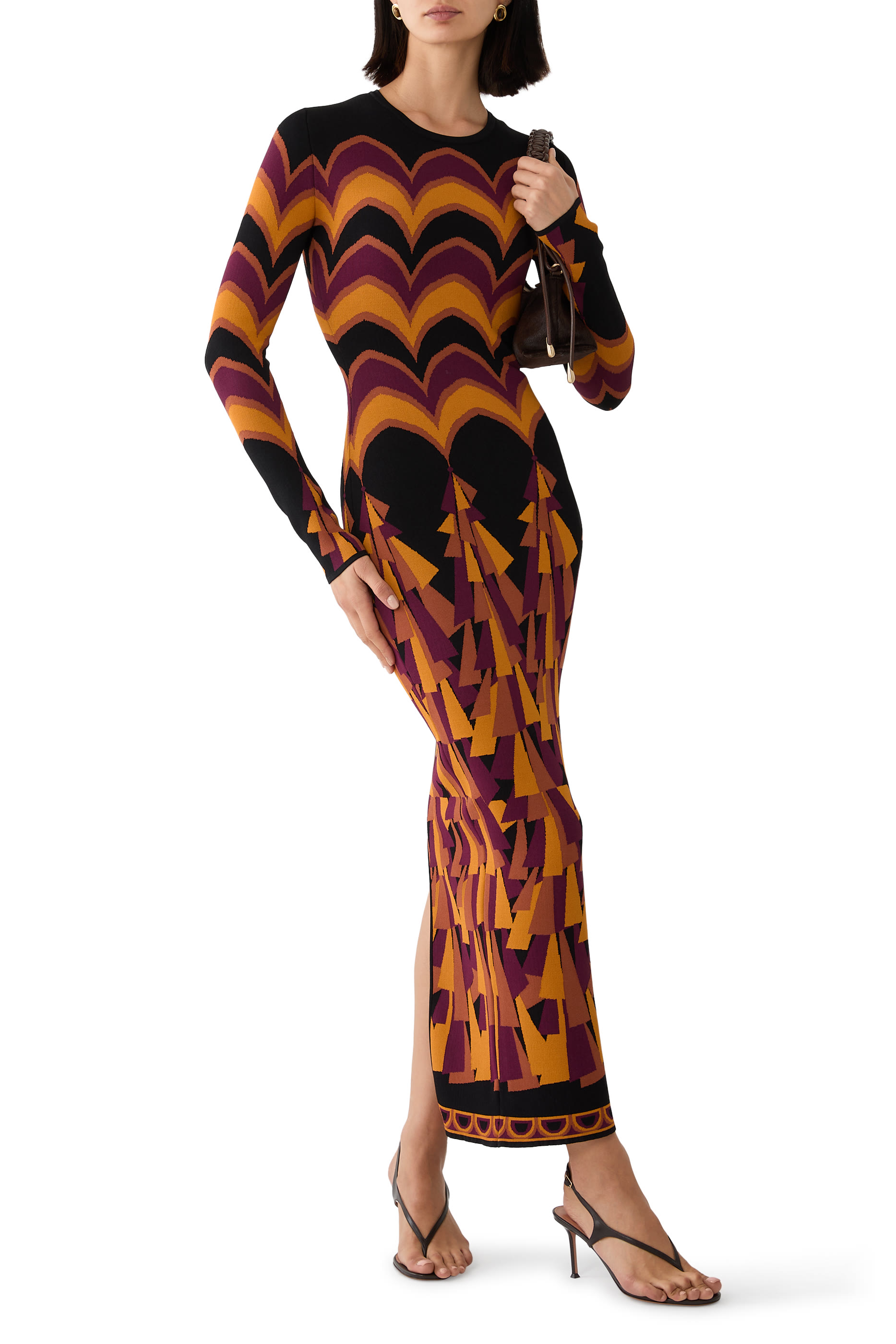 Baiadera Print Jacquard Dress