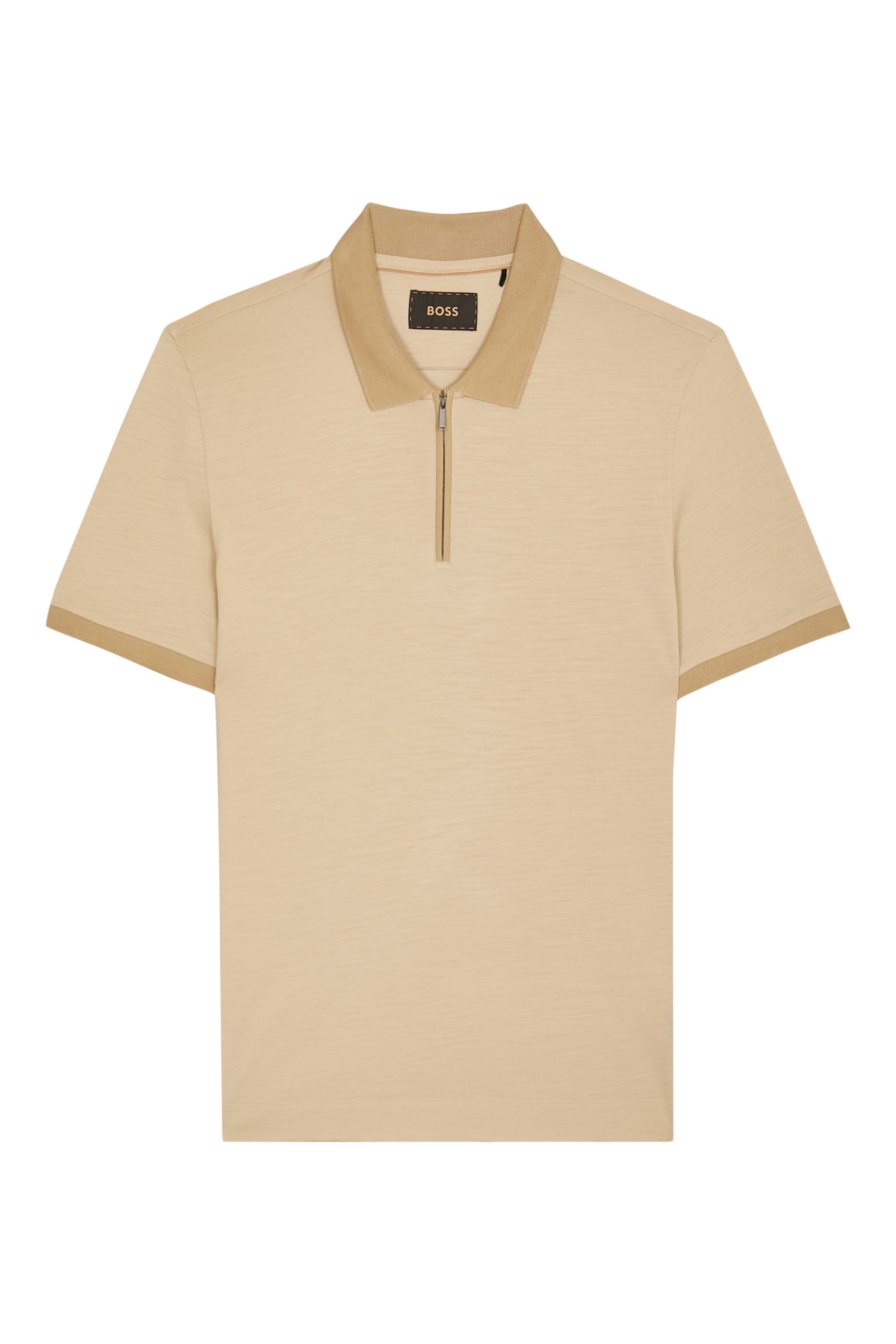 L-Payrot Zipper Placket Polo Shirt