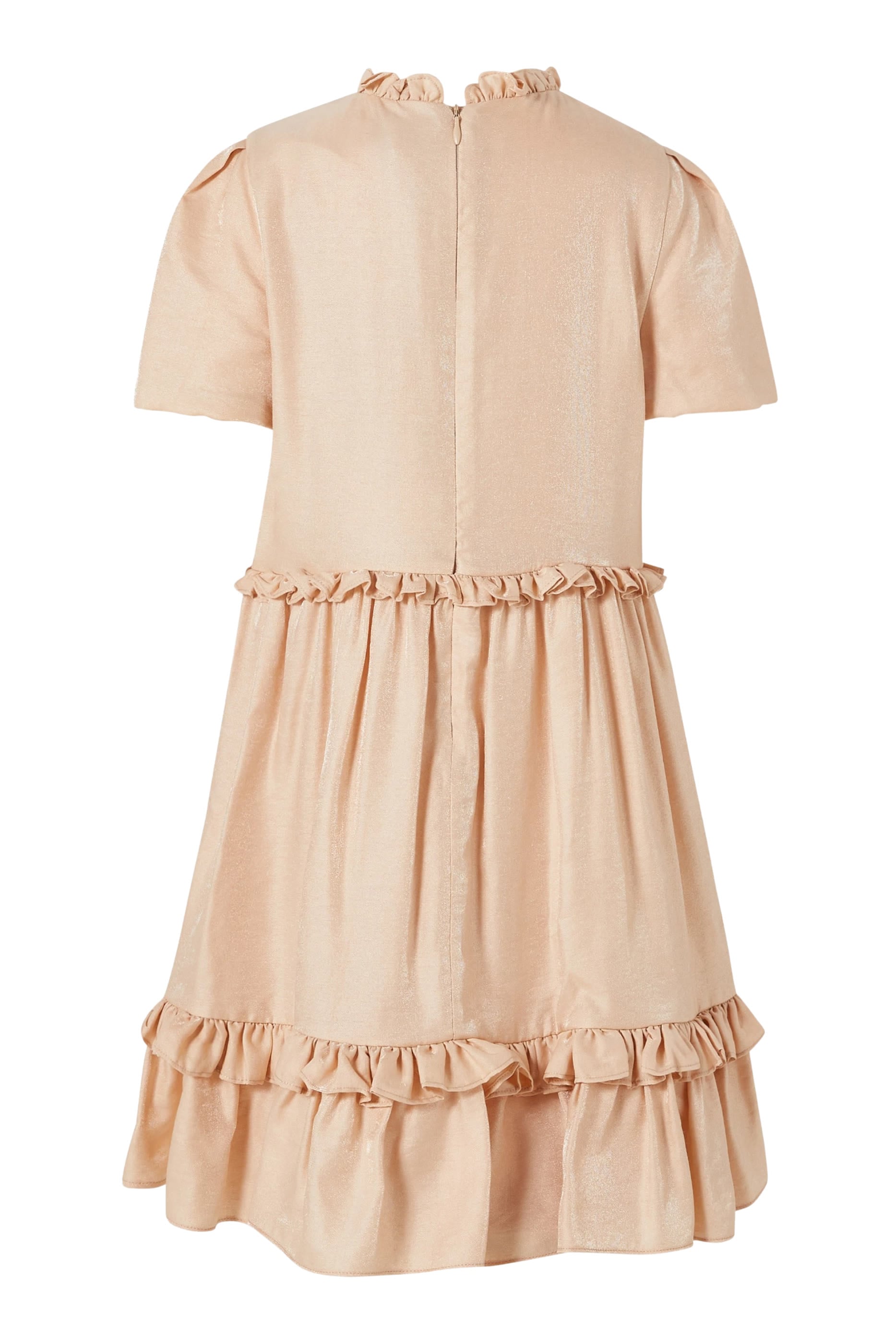 Kids Shimmery Ruffled Dress