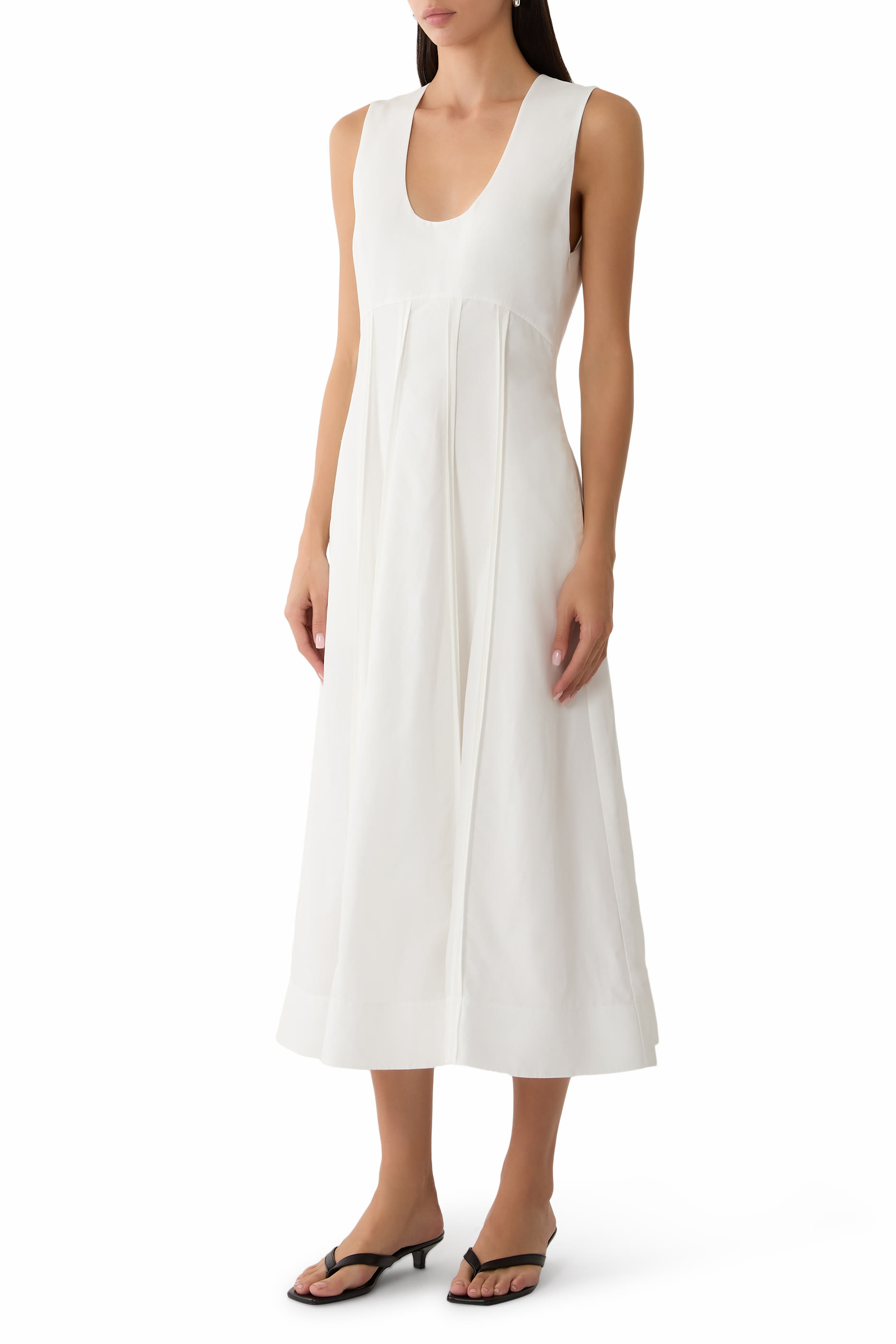Sculptural Poplin Dress
