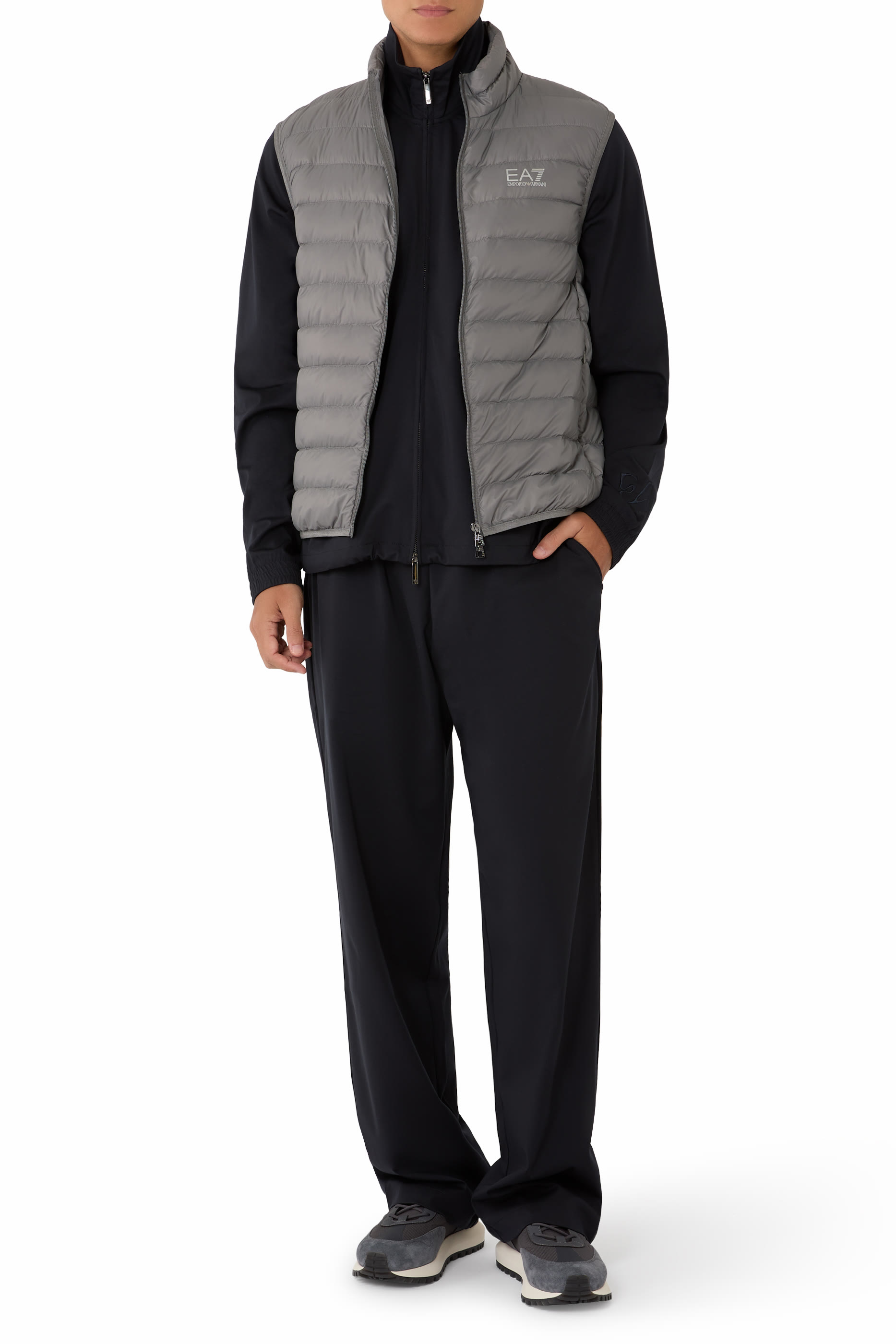EA7 Logo Puffer Vest