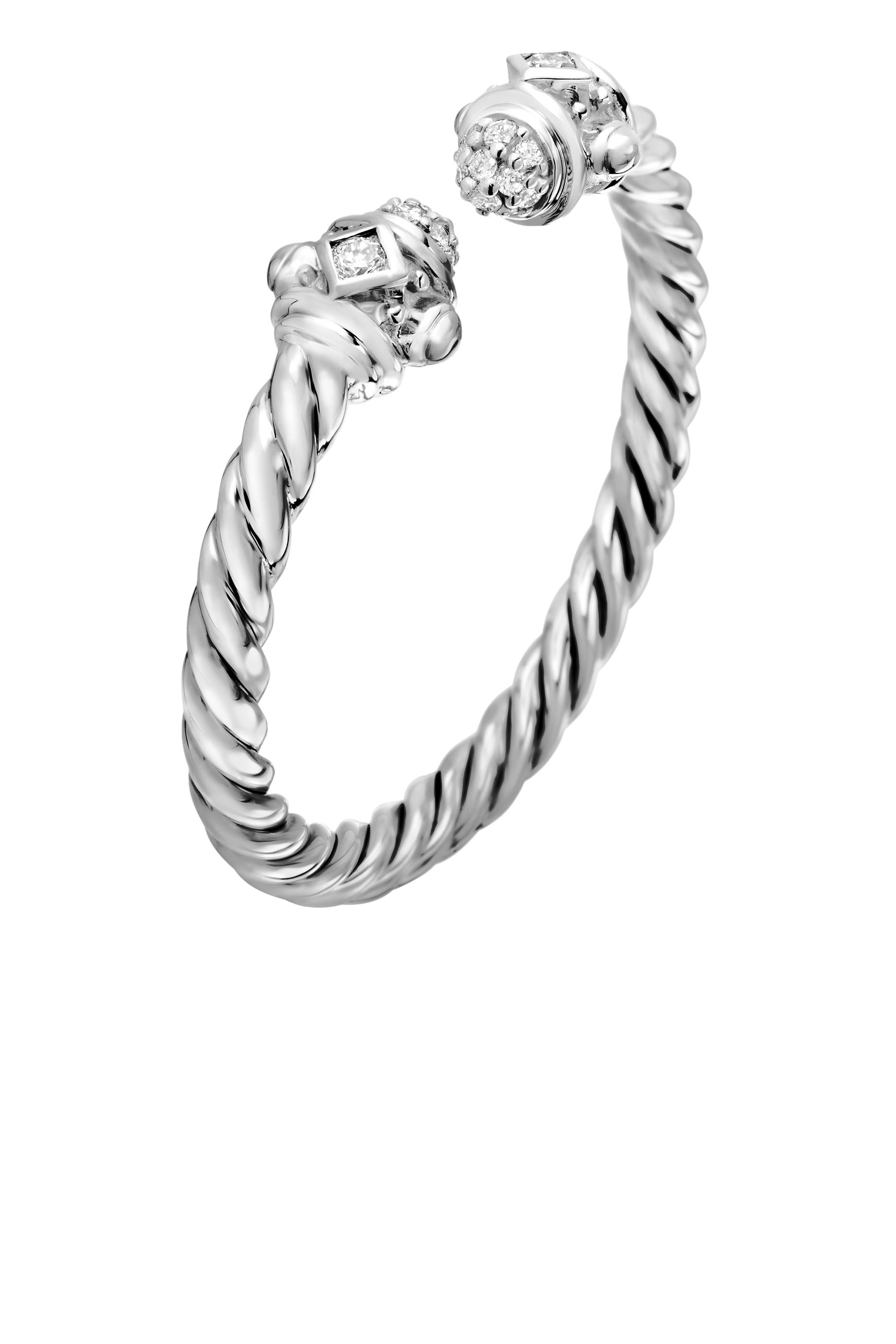 Renaissance Ring, 18K White Gold with Diamonds 