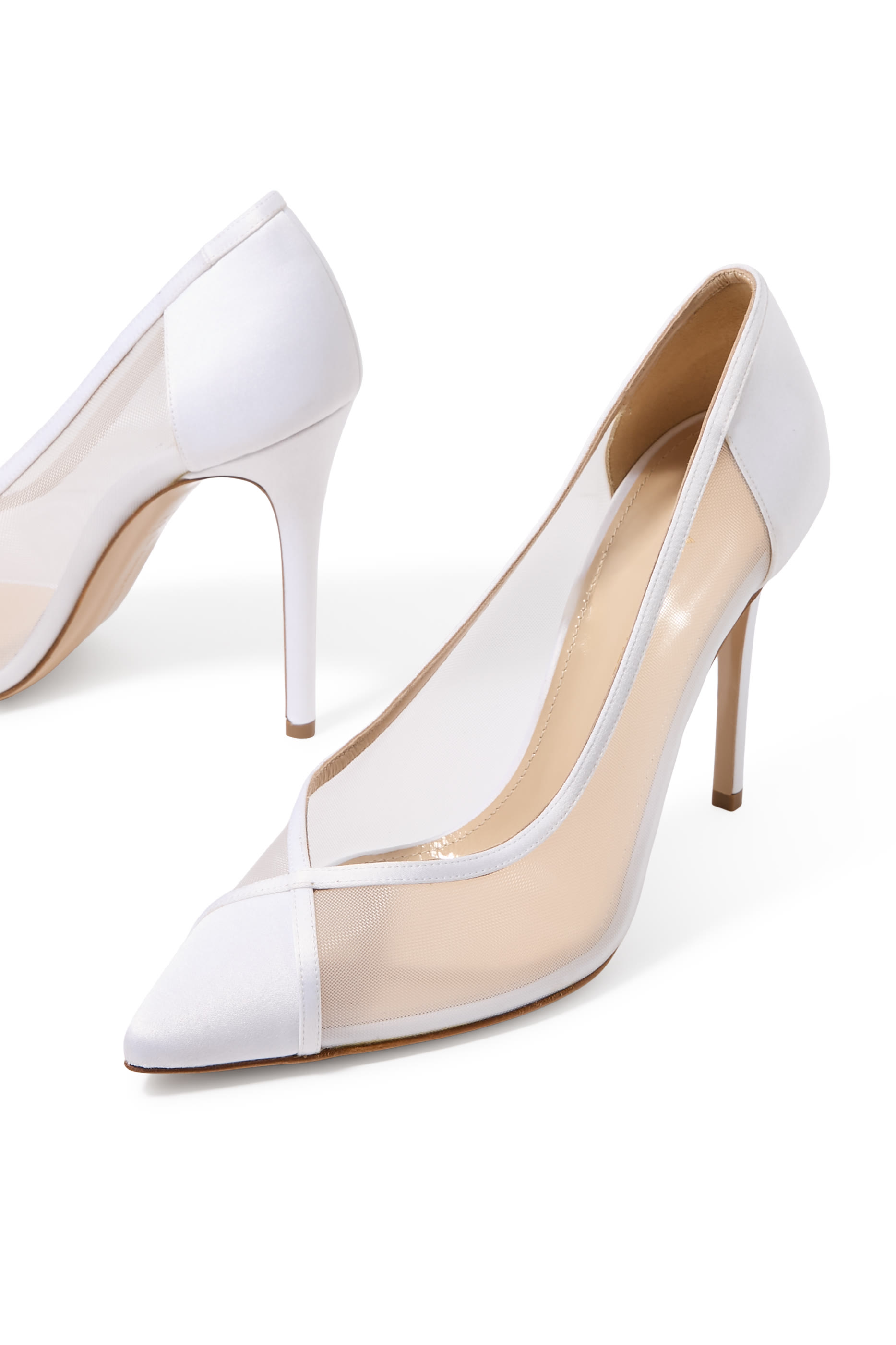 Nora Satin Mesh 105 Pumps