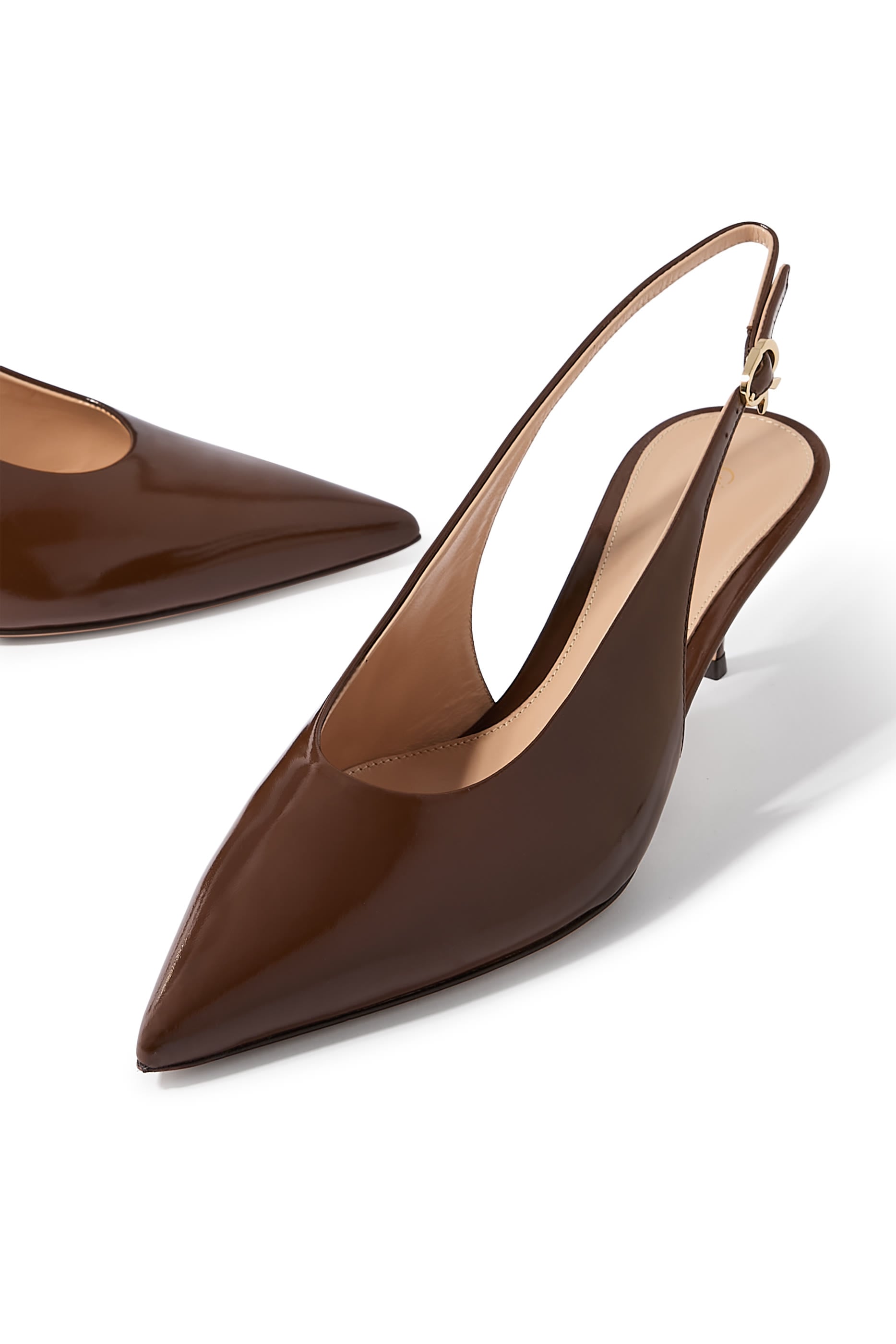  Robbie Patent Leather 55 Slingback Pumps
