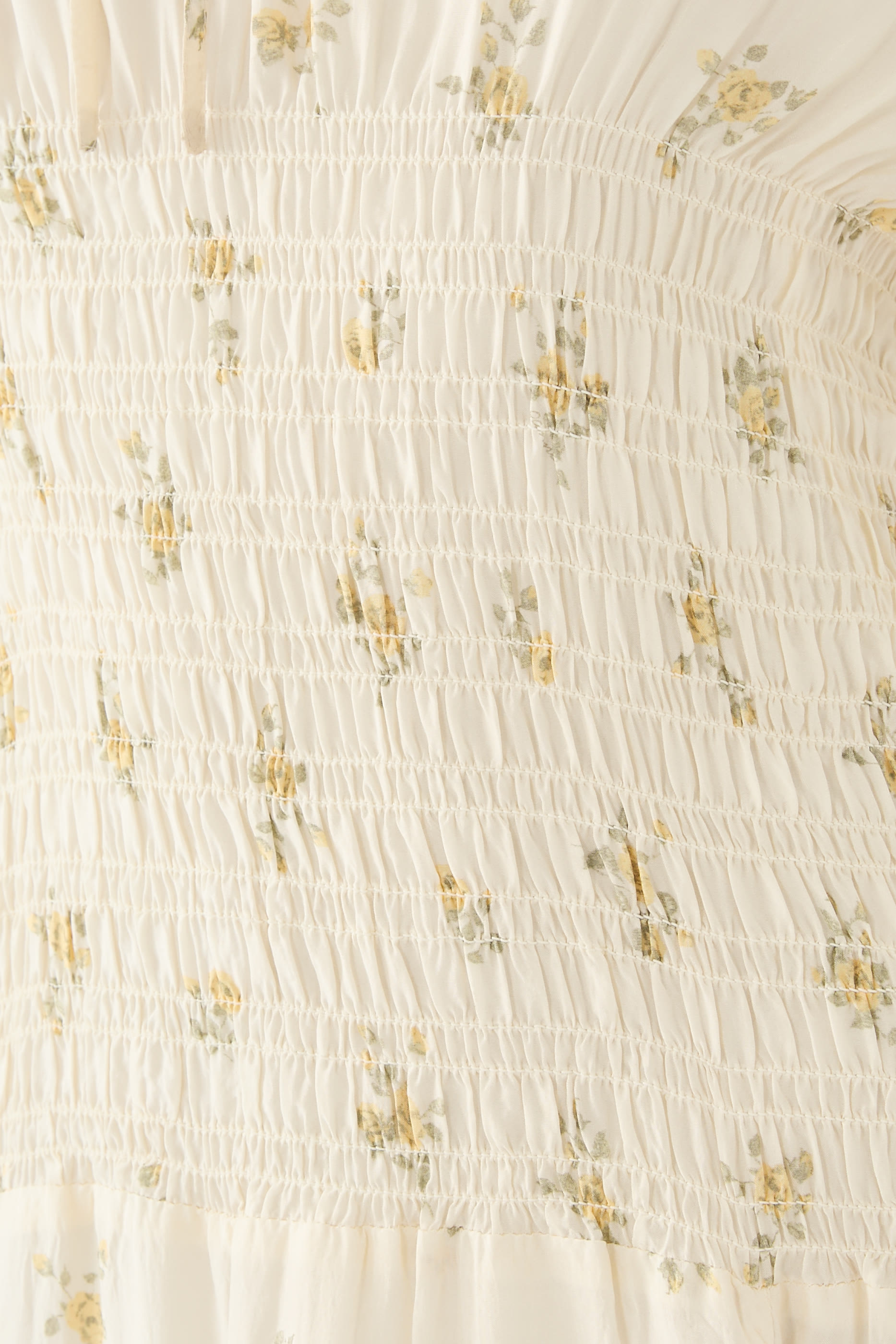 Floral Pattern Midi Dress