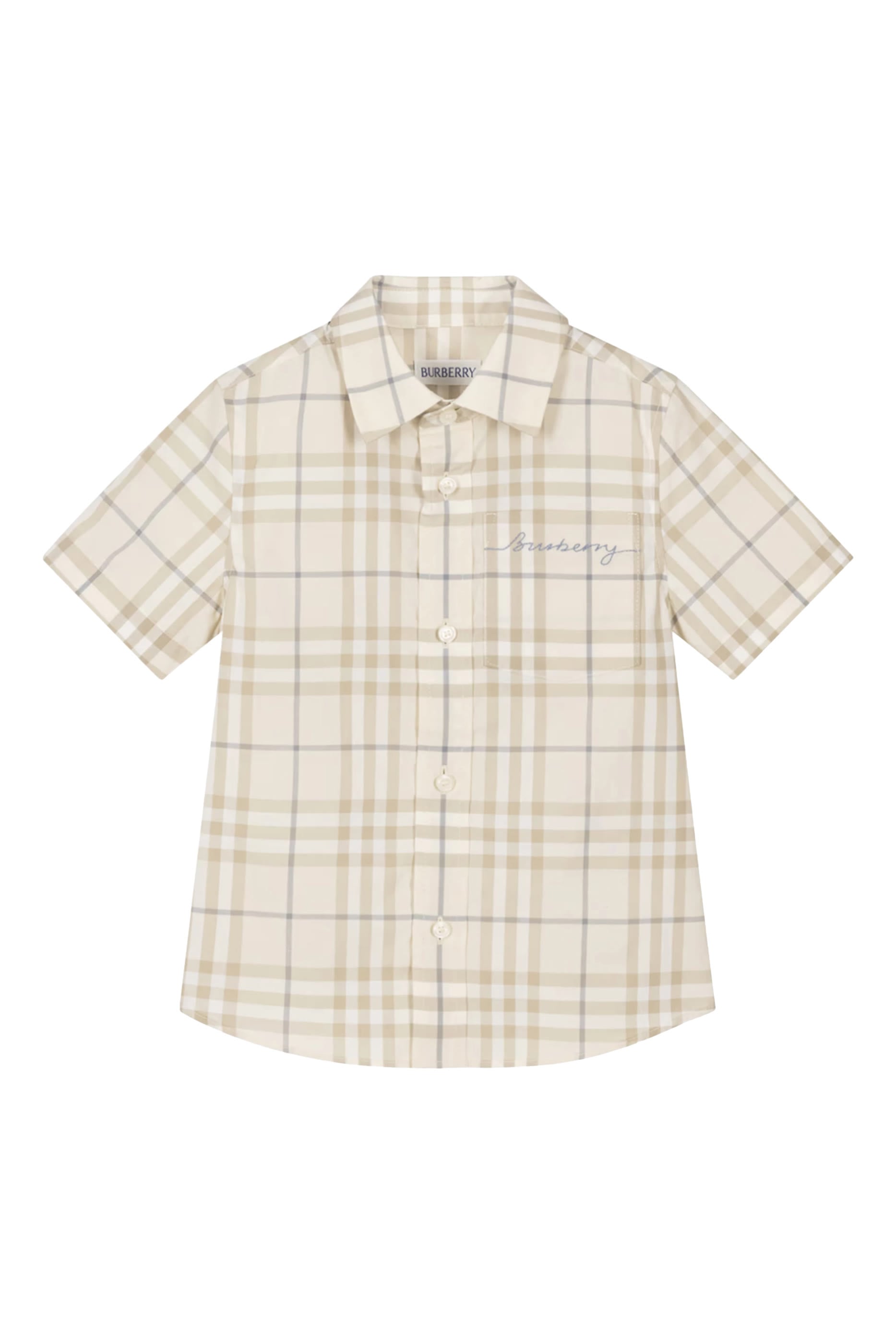 Kids Check Cotton Shirt 
