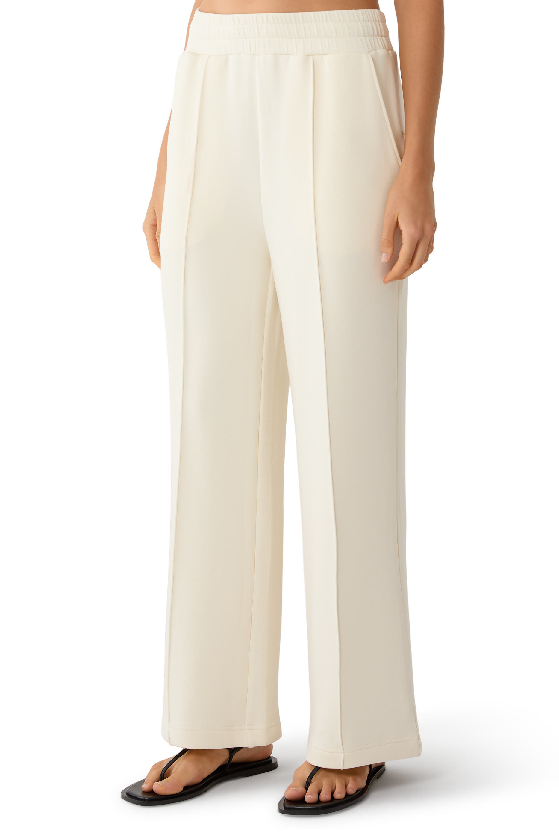 Pleated Wide-Leg Pants