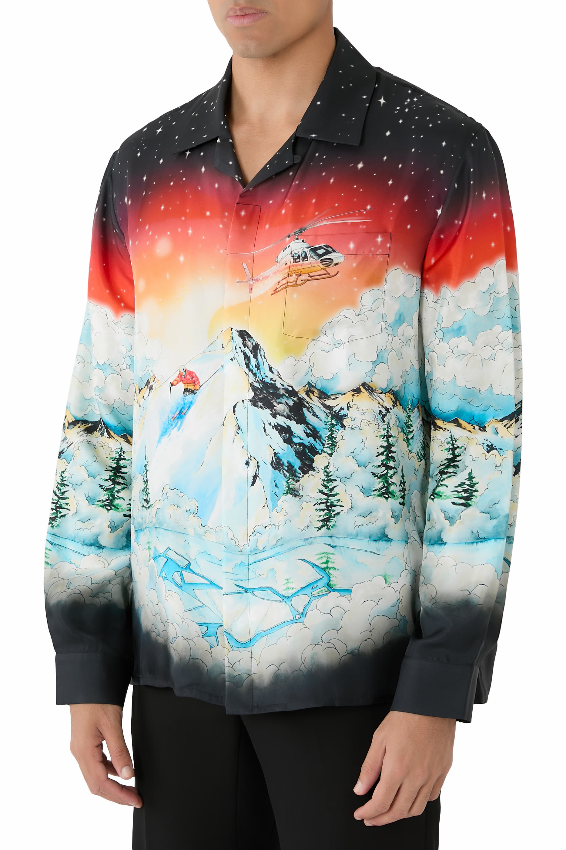 Ski Lake Silk Shirt