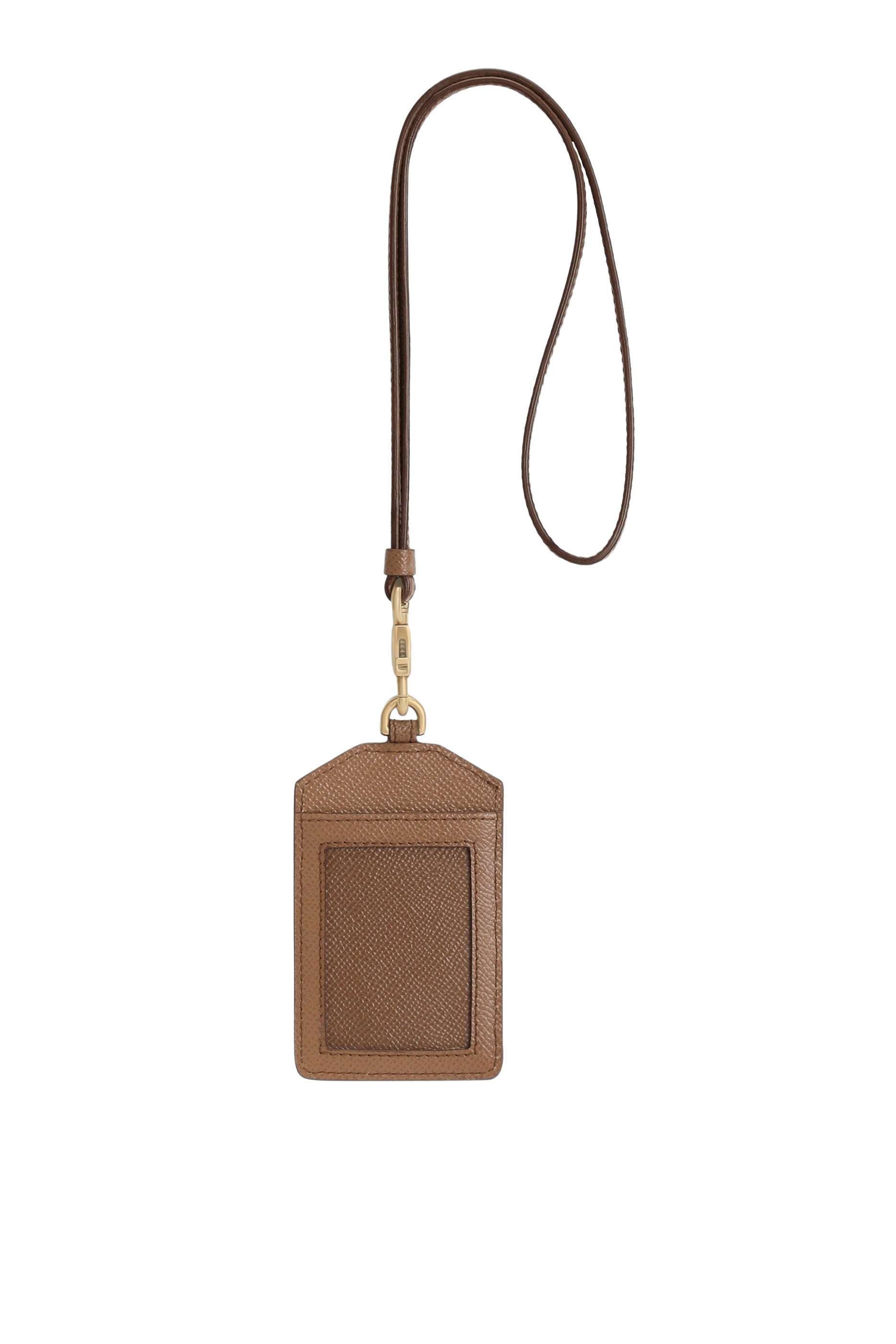 Dauphine Calfskin Keychain with Plate