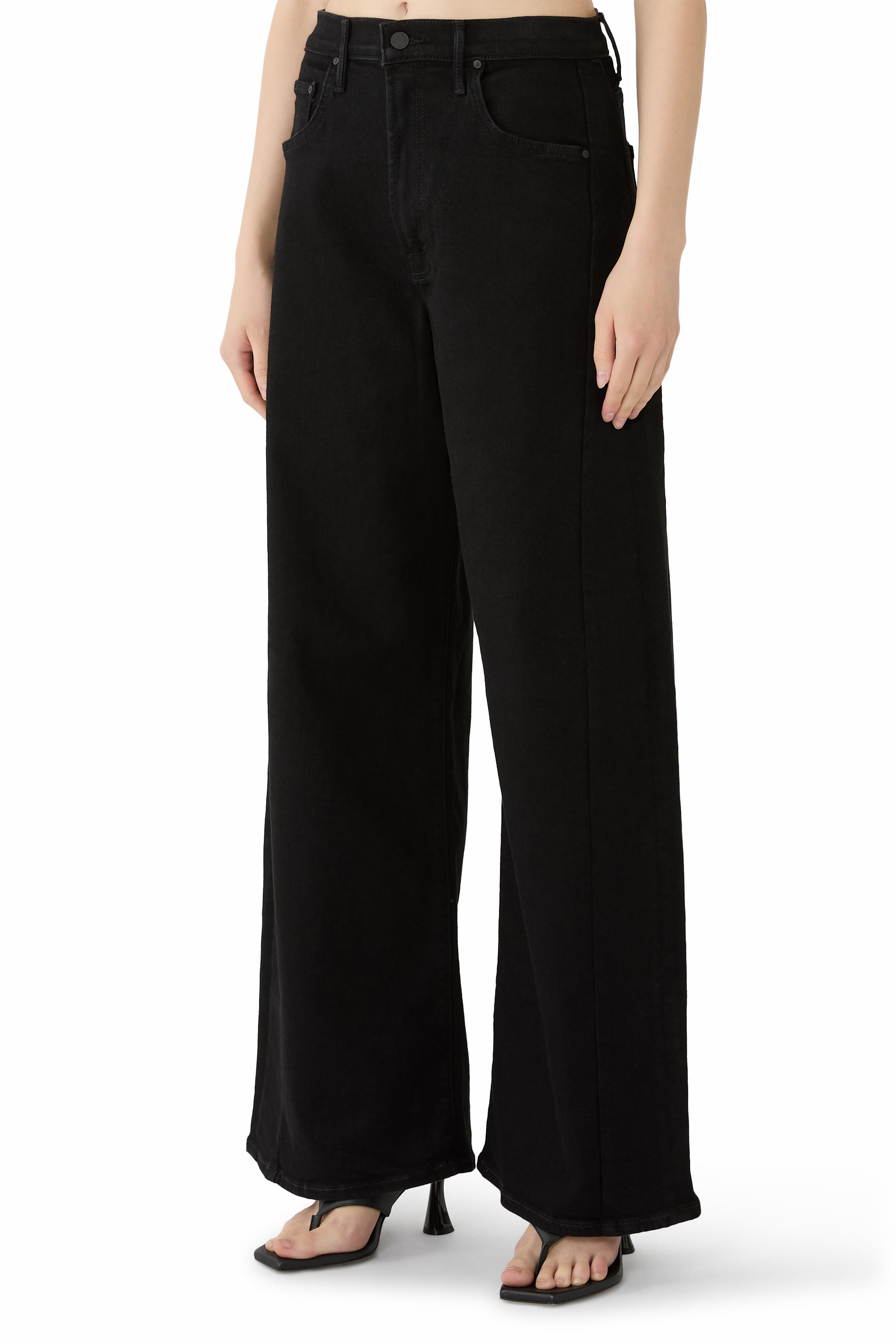 Pipe-Dream Zip Sneak Jeans