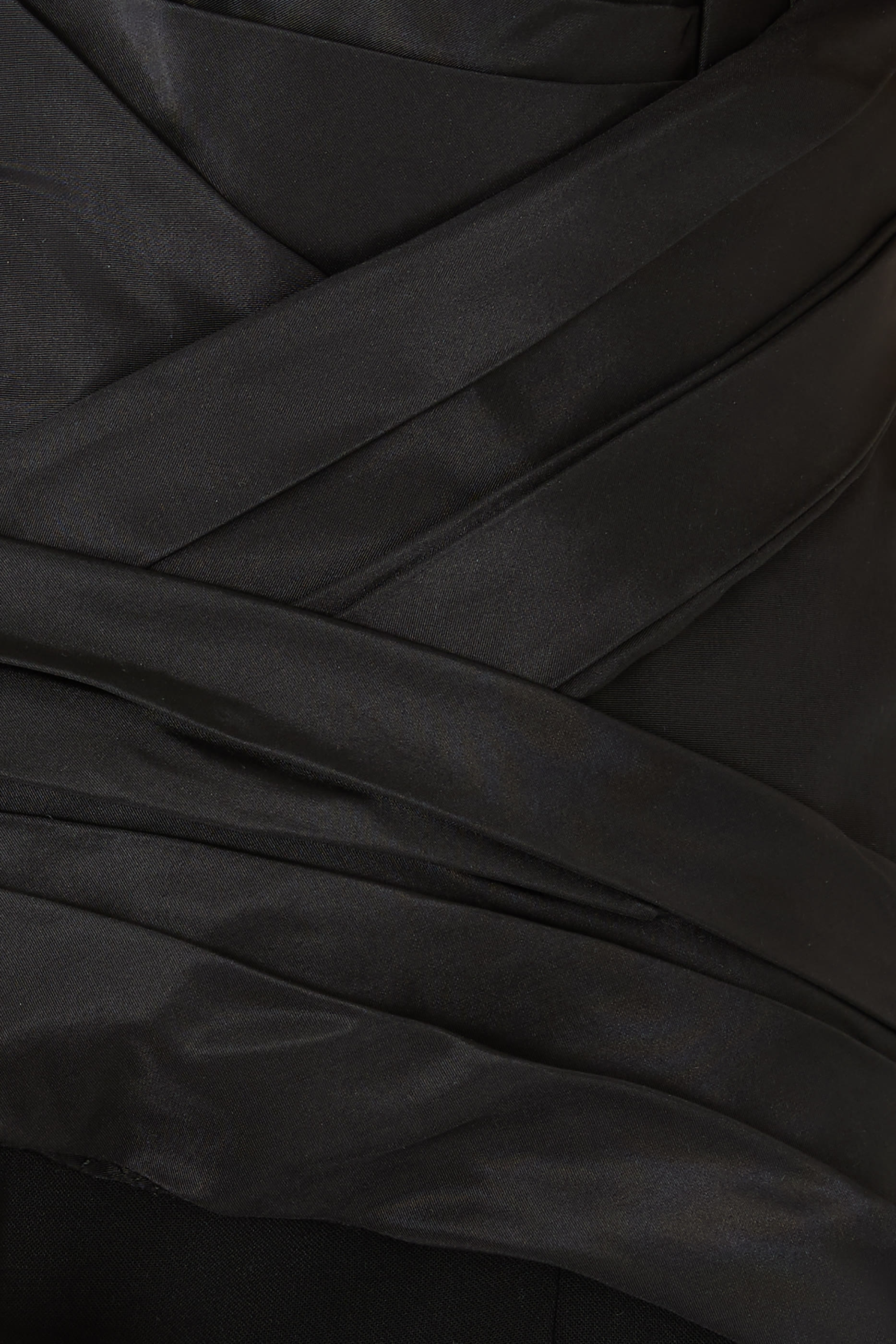  Strapless Draped Bodice Column Gown 