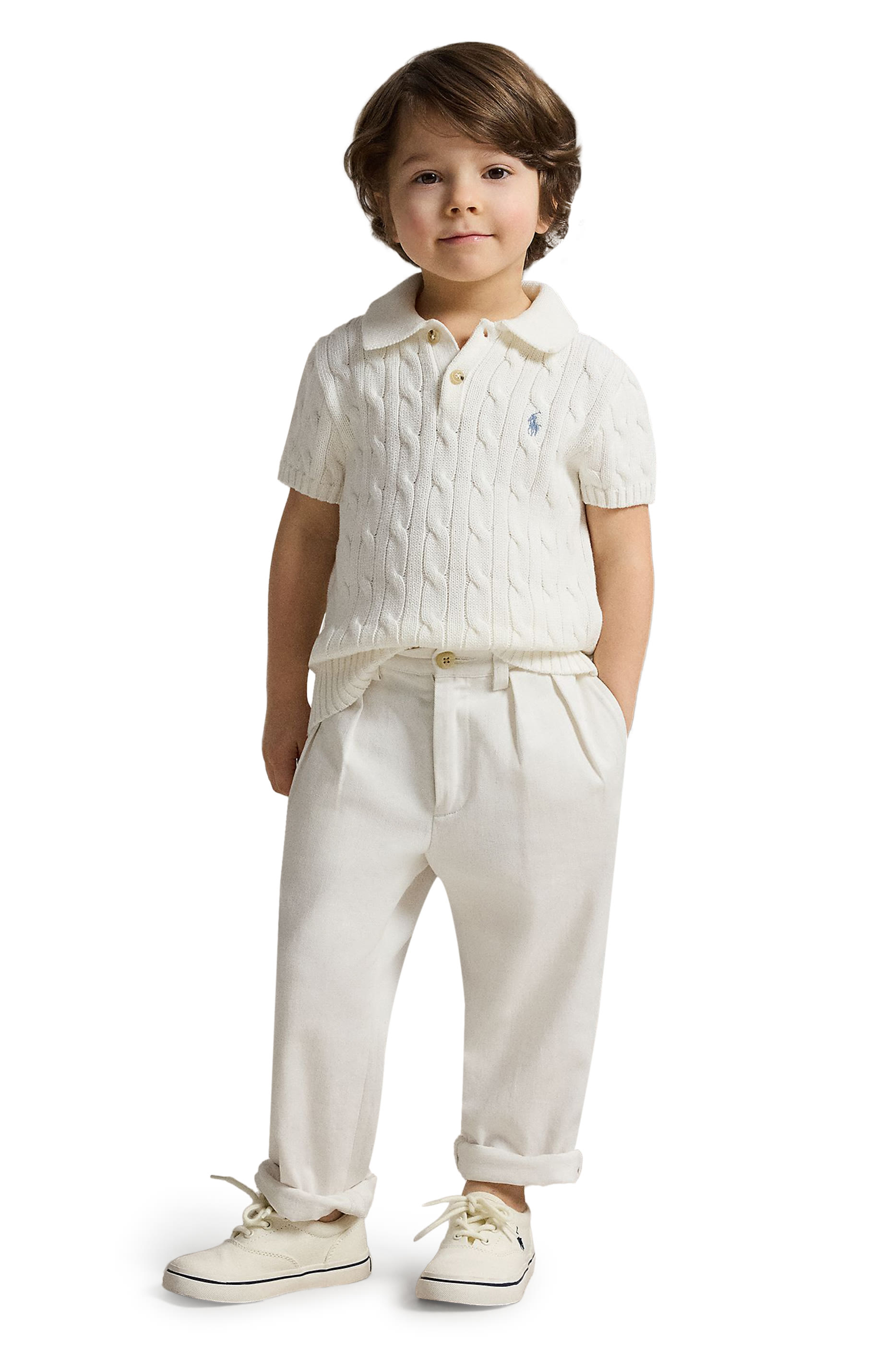 Kids Pleated Trousers