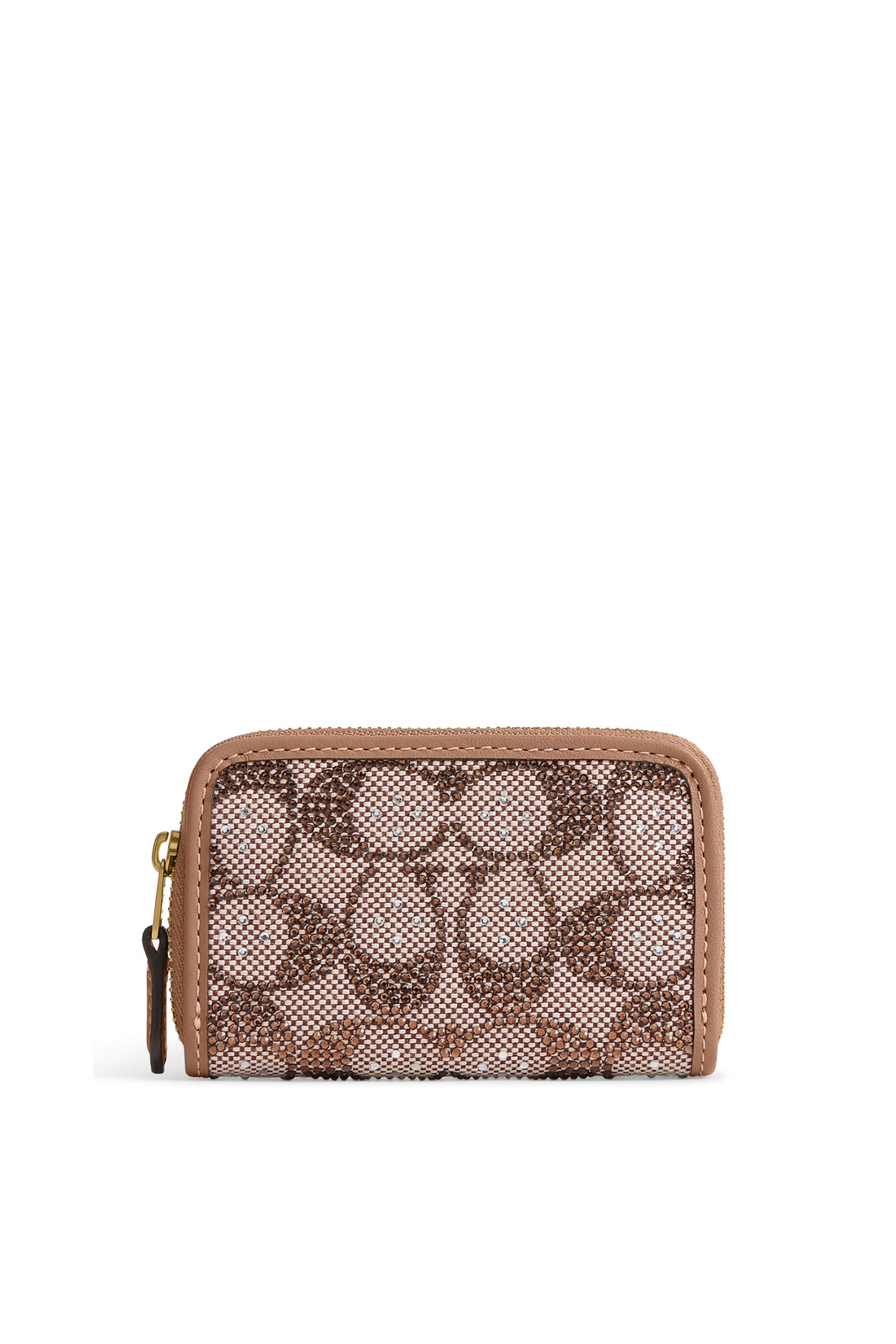 Essential All-Around Zipped Card Holder in Exclusive Crystal Jacquard