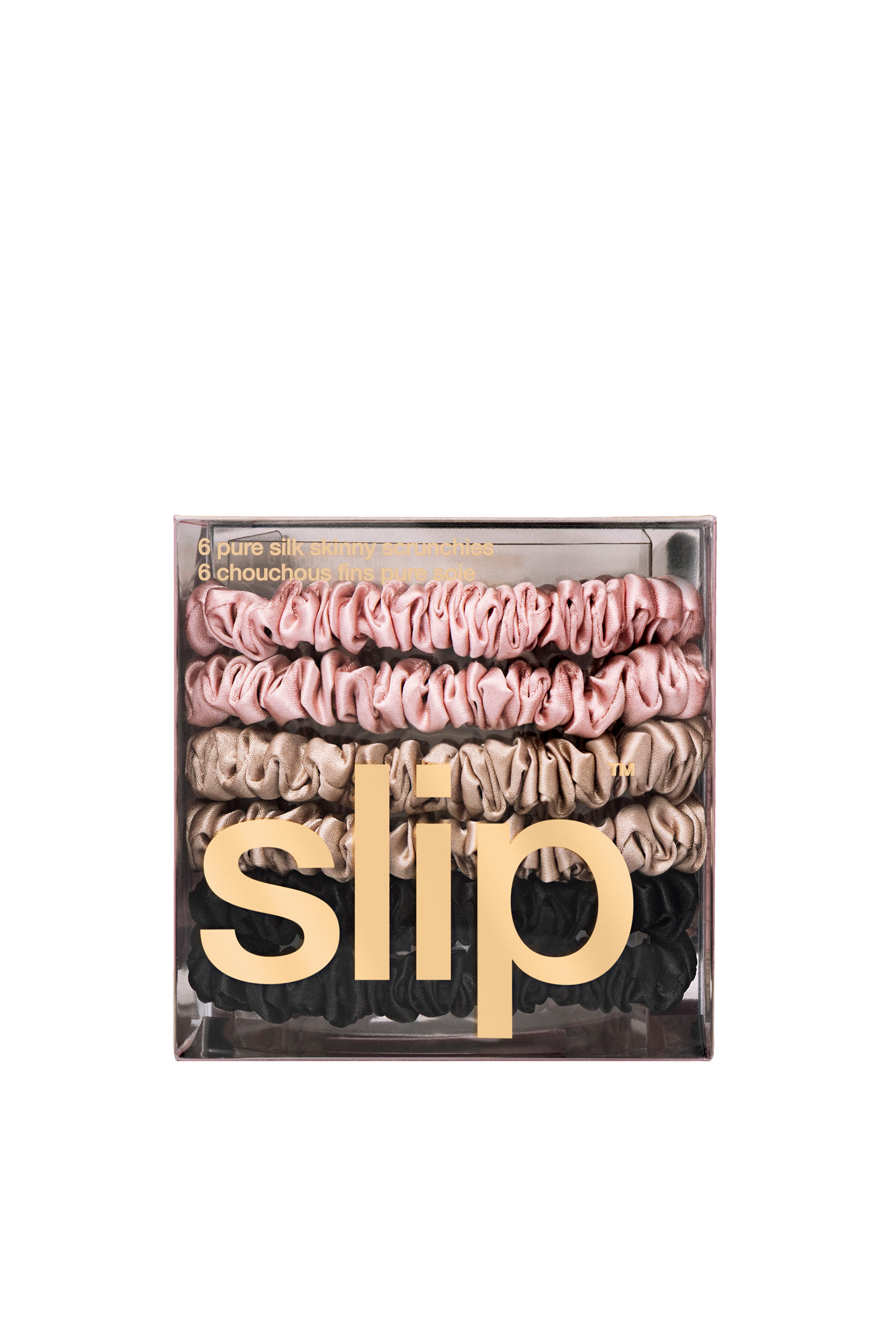 Skinny Scrunchie Set, Pack of 6