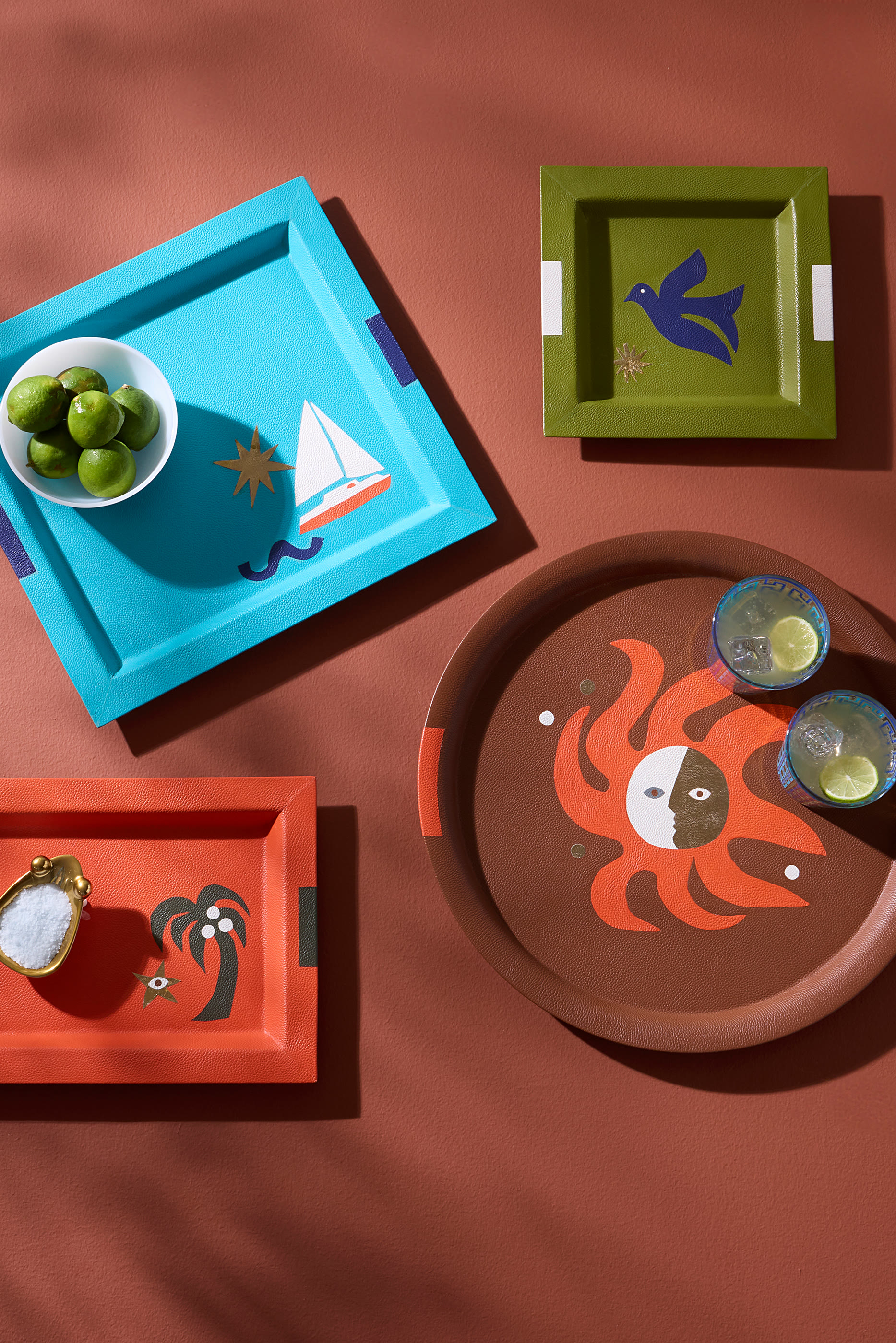 Playa Leather Boat Tray