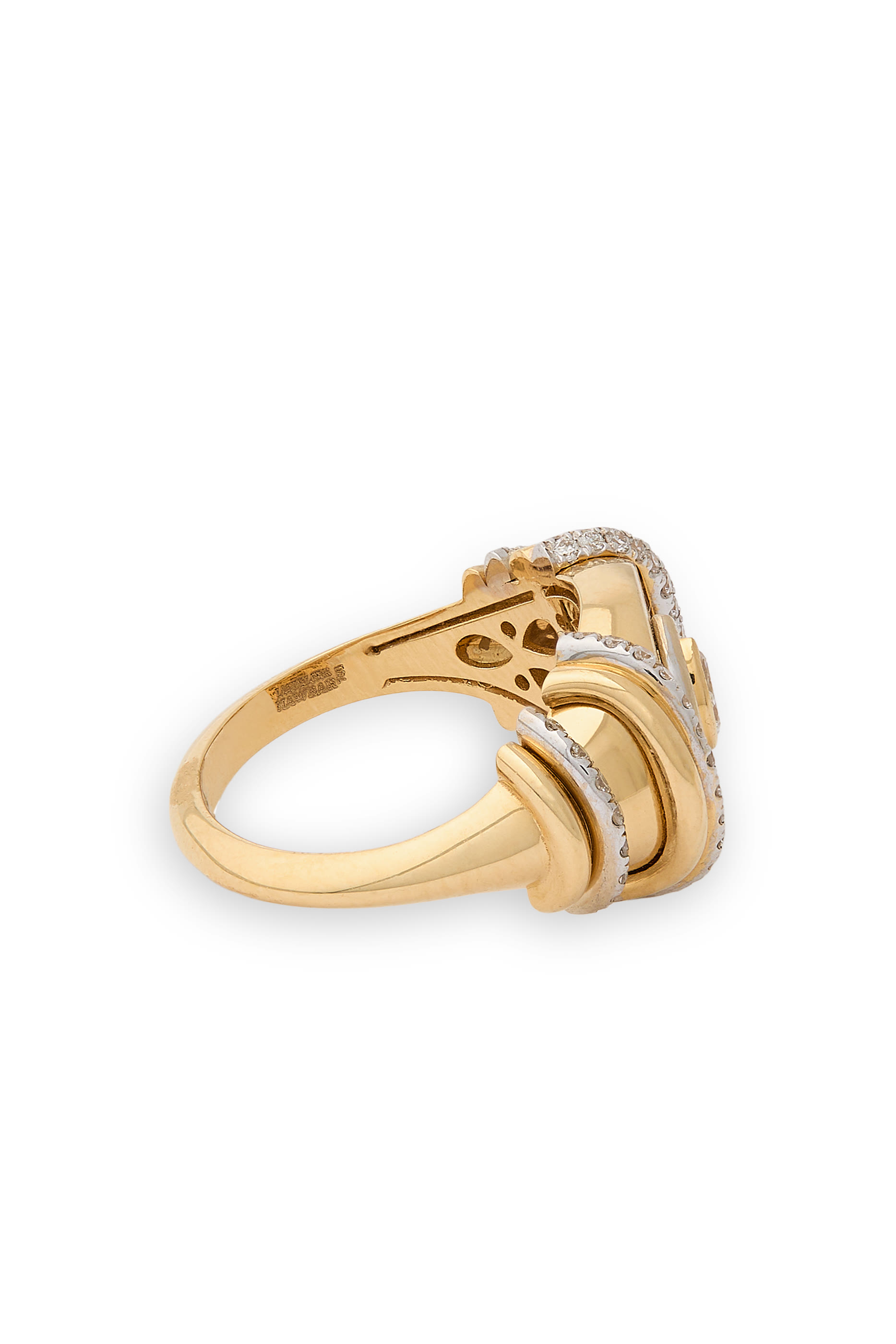 Fortune Pinky Ring, 18K Yellow Gold & Diamonds
