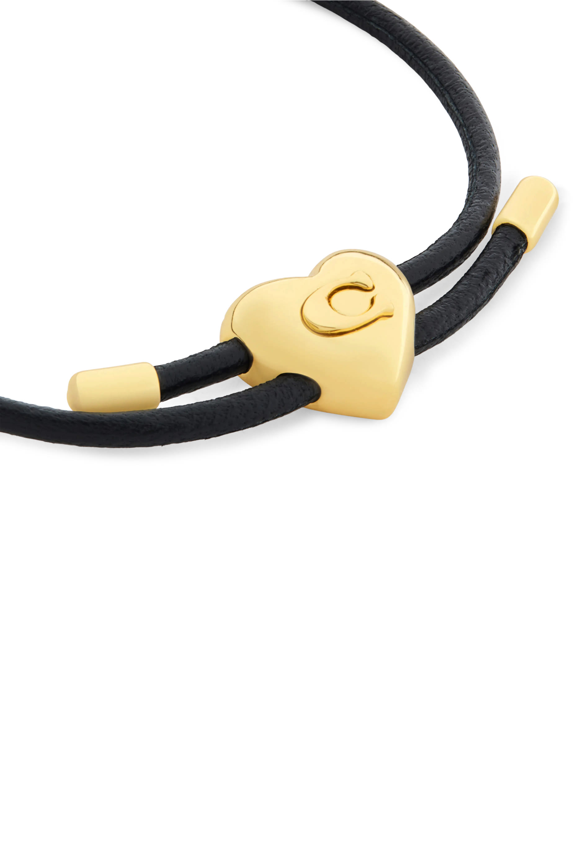 Heart Leather Slider 