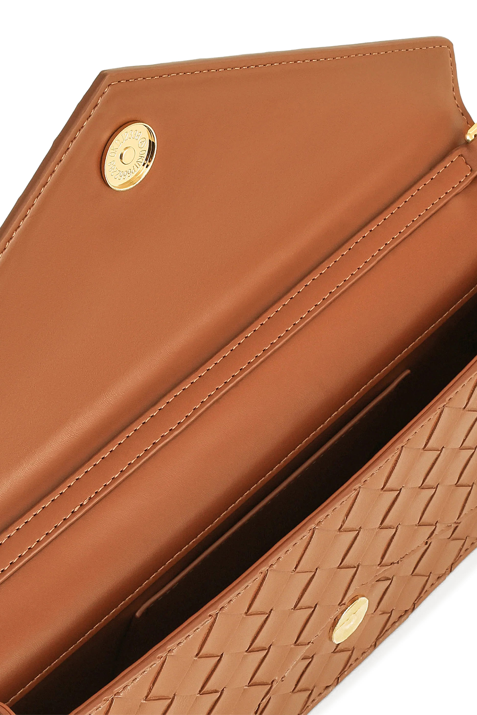  Celeste Woven Textured Envelope Top Handle Bag 