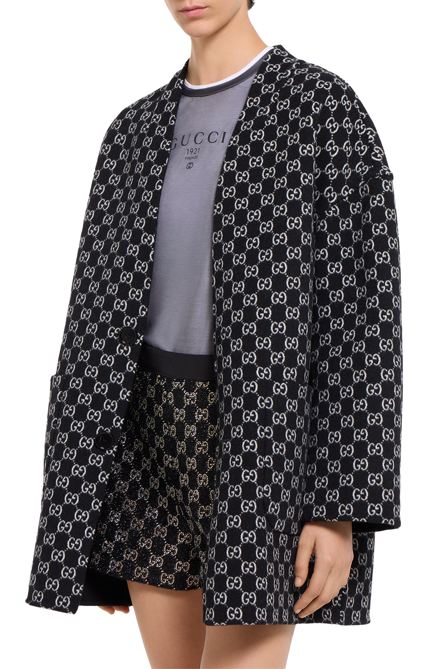  Reversible Silk Wool Coat 