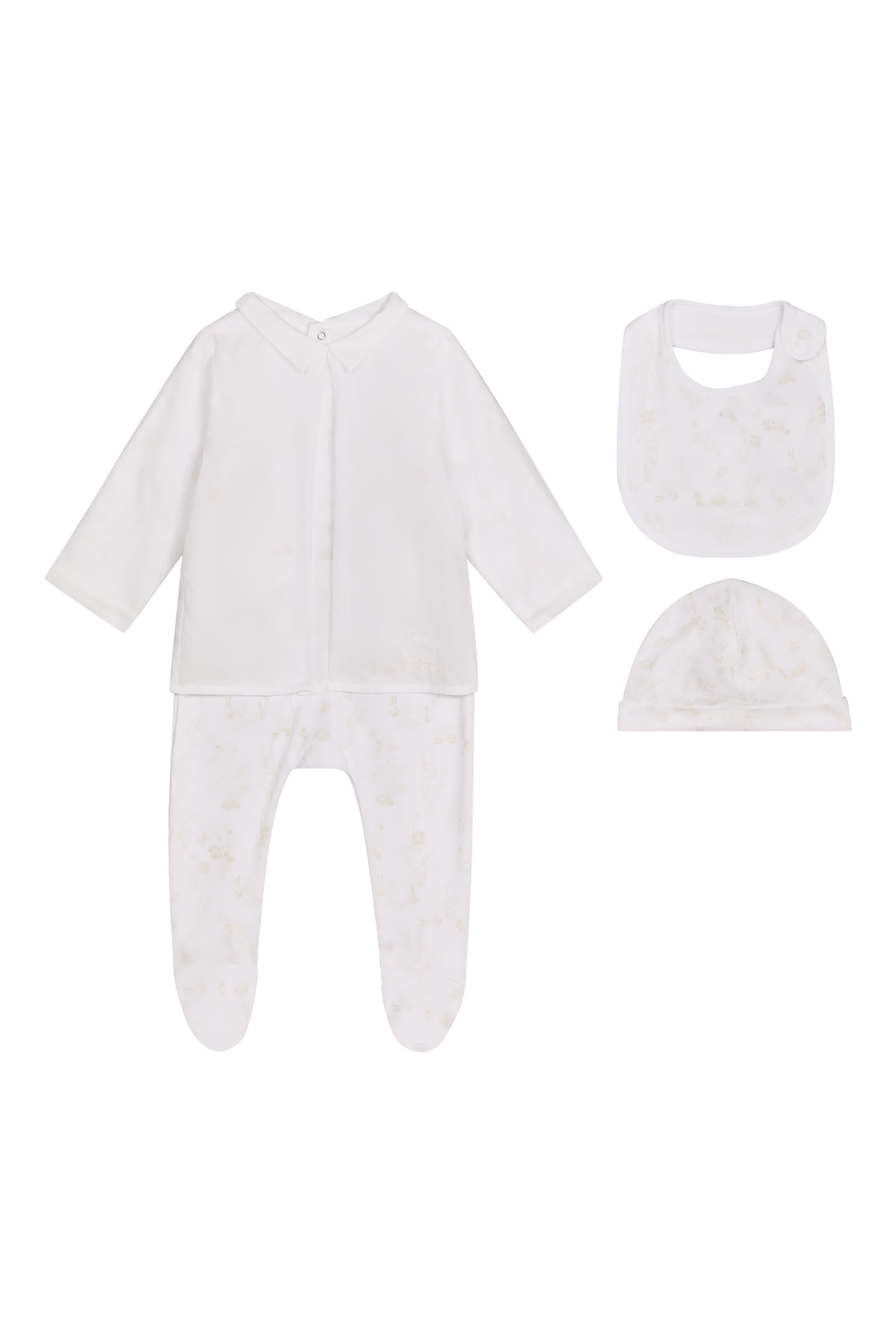 Kids Logo Pajamas Bib Hat Set