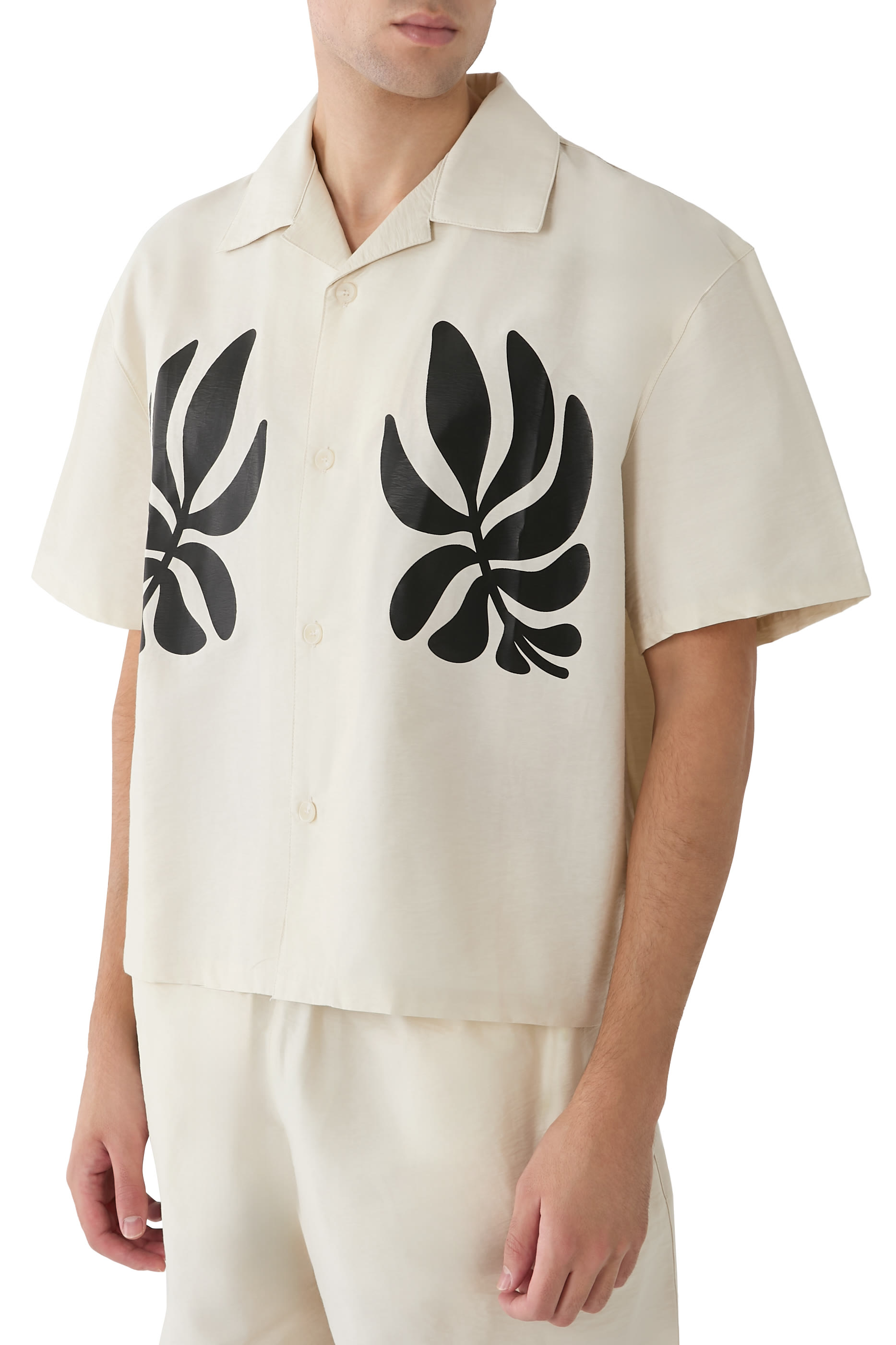 Botanical Print Vacation Shirt