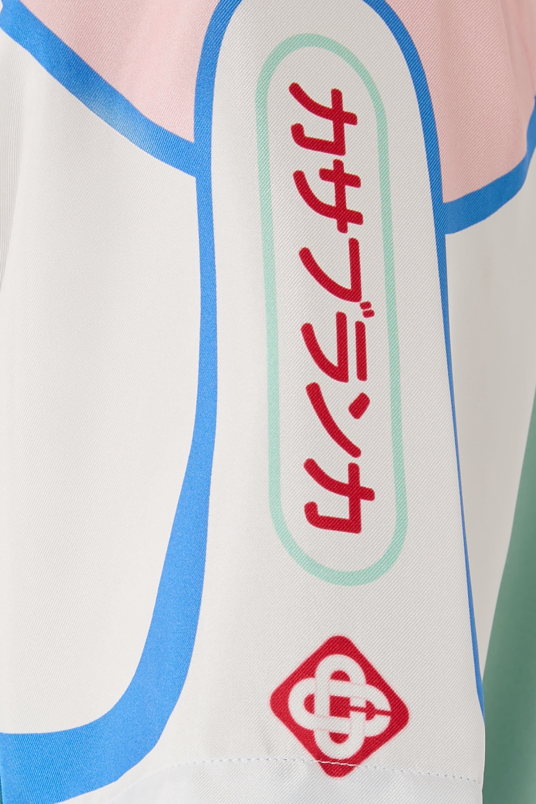  Fuji Dream Short-Sleeve Silk Shirt 