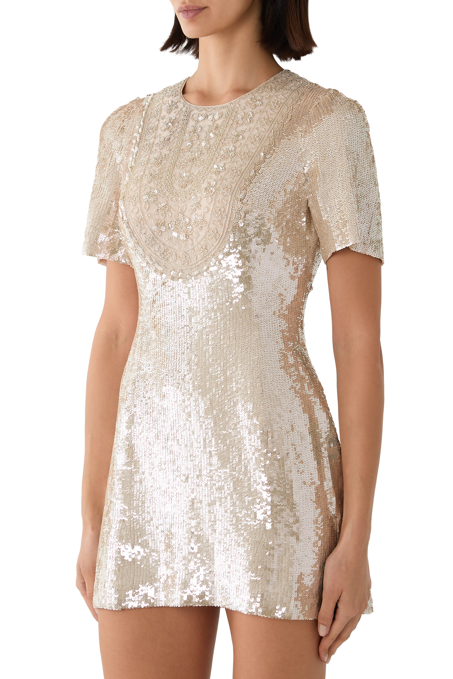 Dusklight Lace Micro Mini Dress