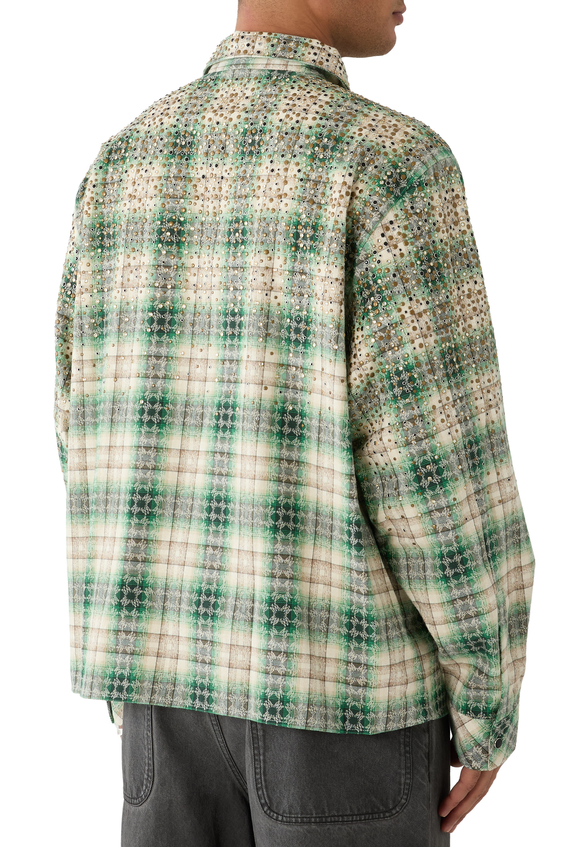 Crystal Oversized Western Flannel