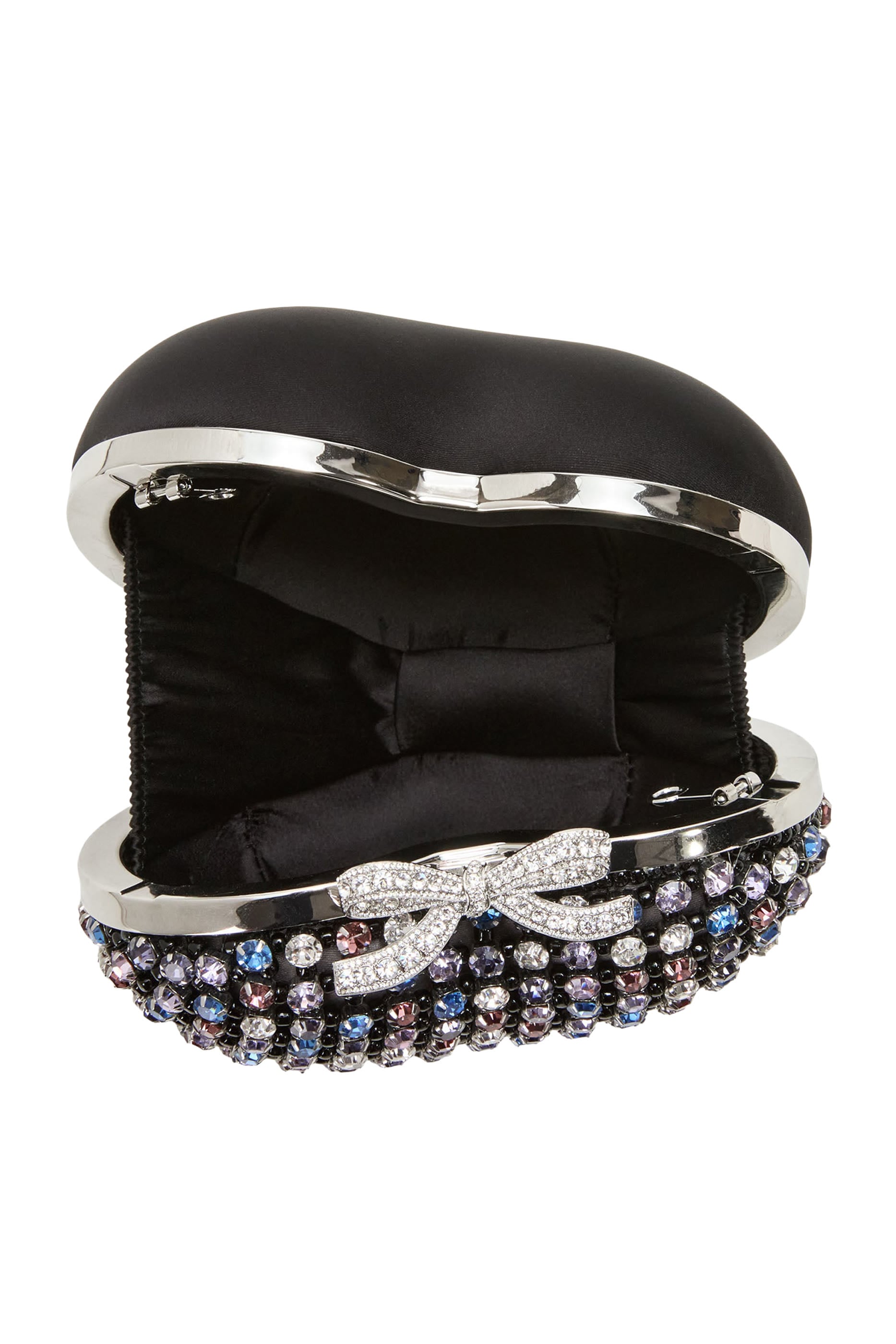 Multi Crystal Heart Clutch 