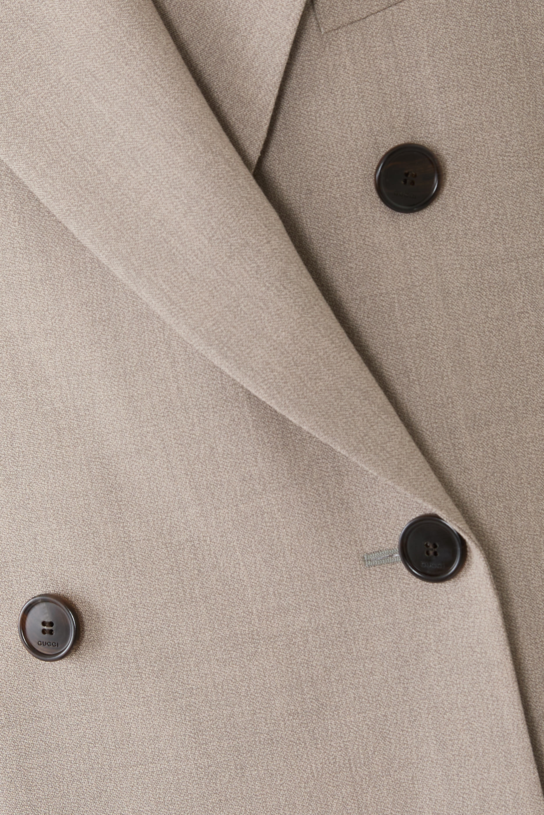  Double-Breasted Wool Moulin&eacute; Jacket 