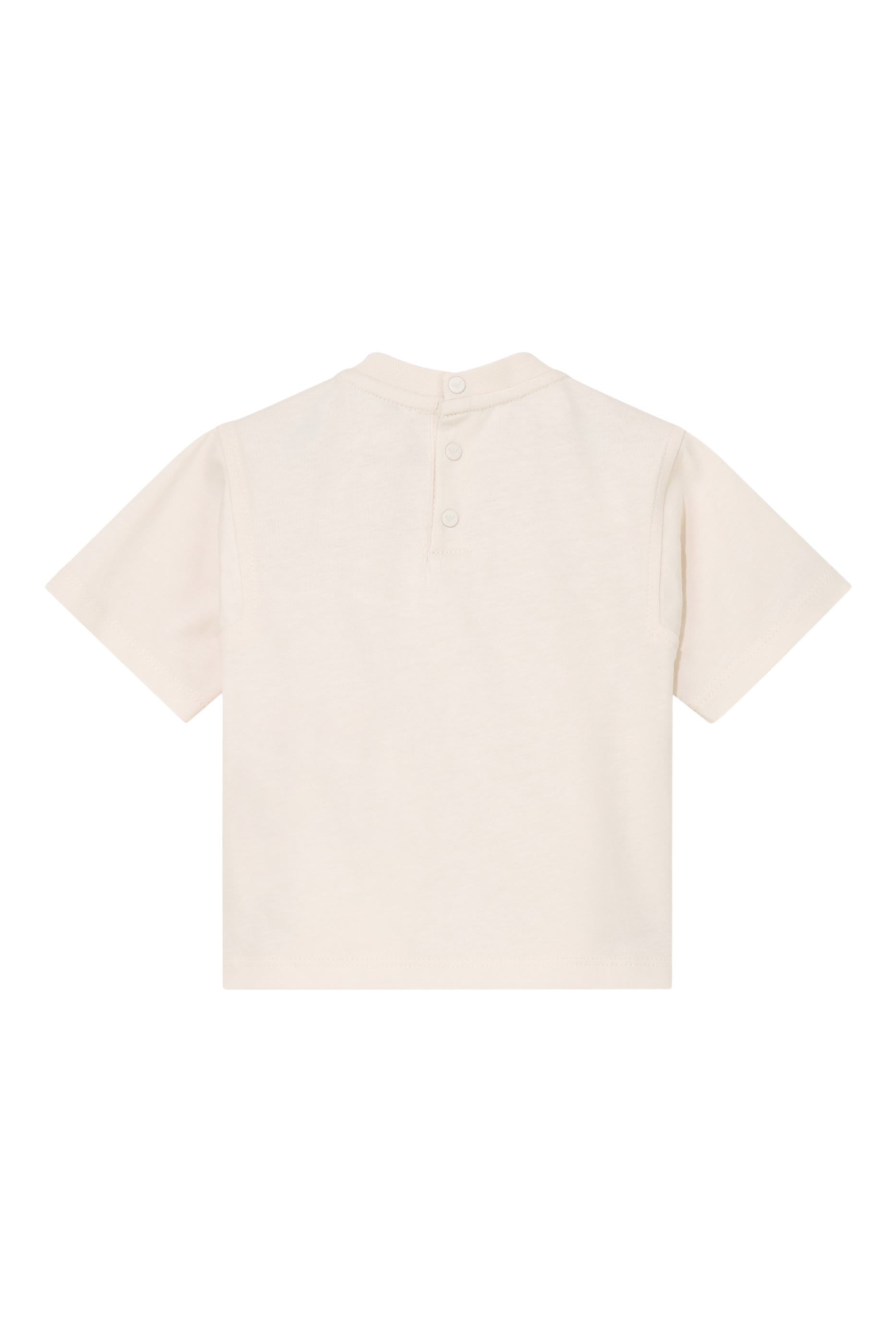 Kids Logo Back Button Closure T-Shirt