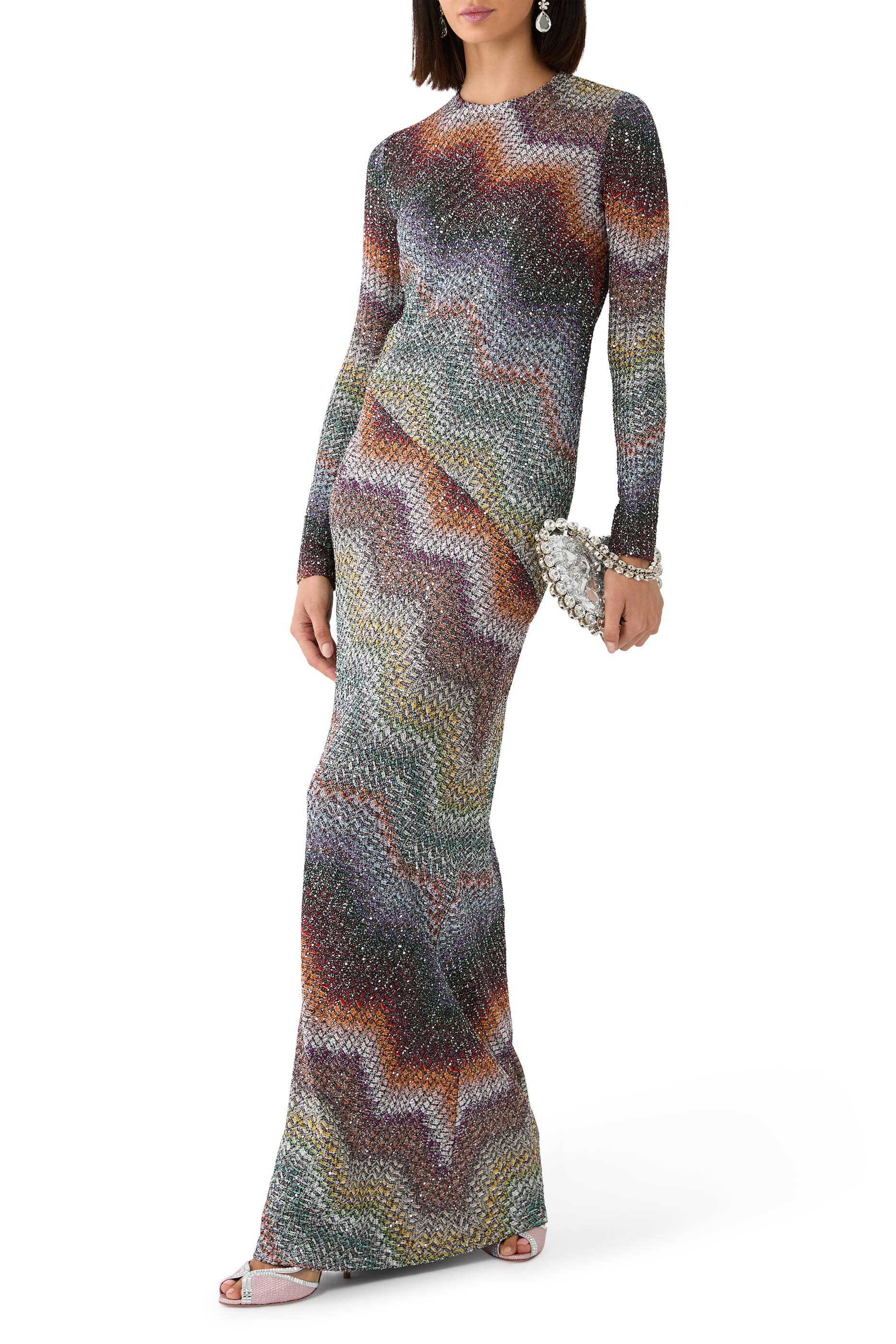 Caperdoni Long Sleeve Maxi Dress
