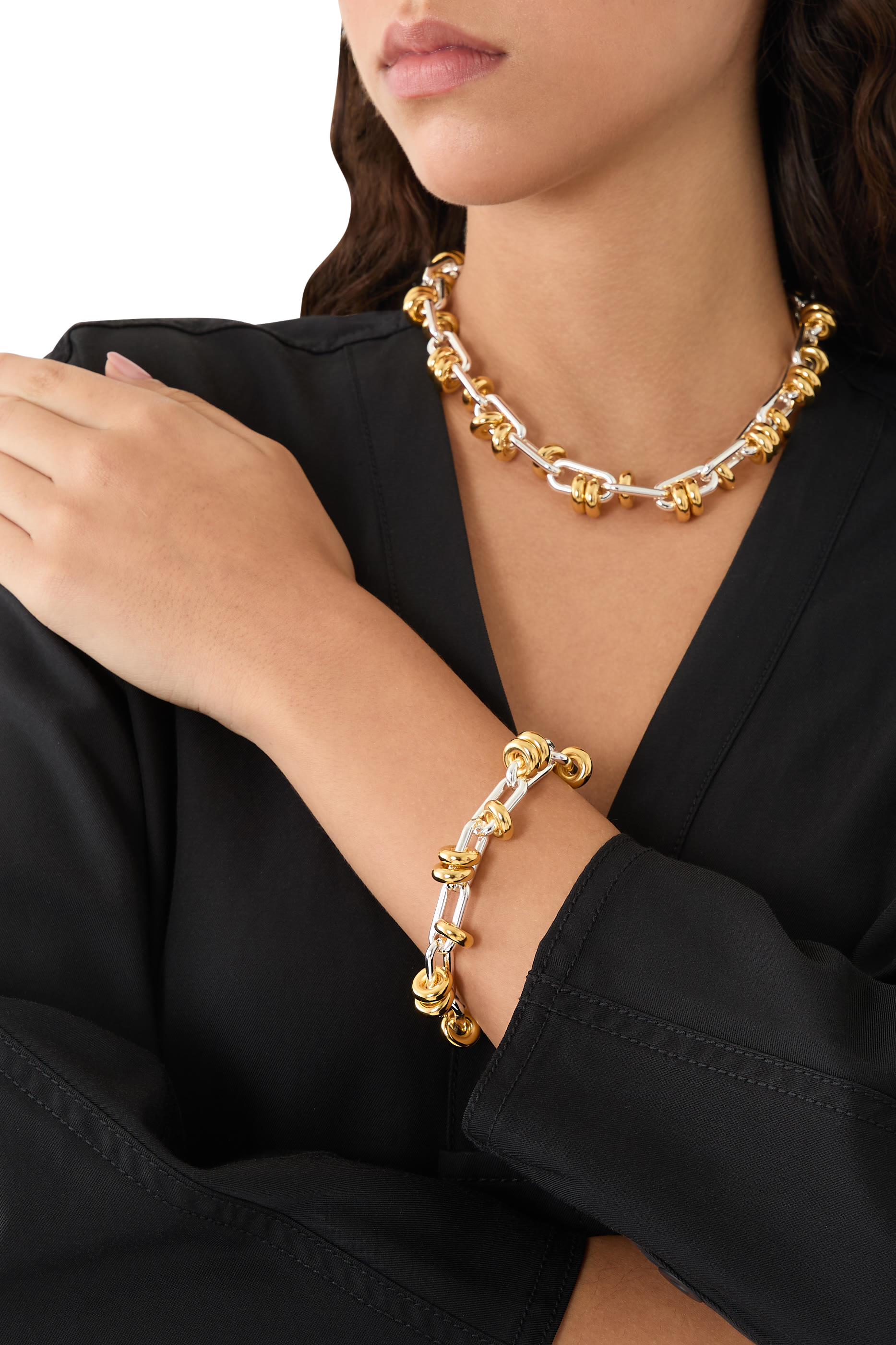 Two-Tone Knot Bracelet