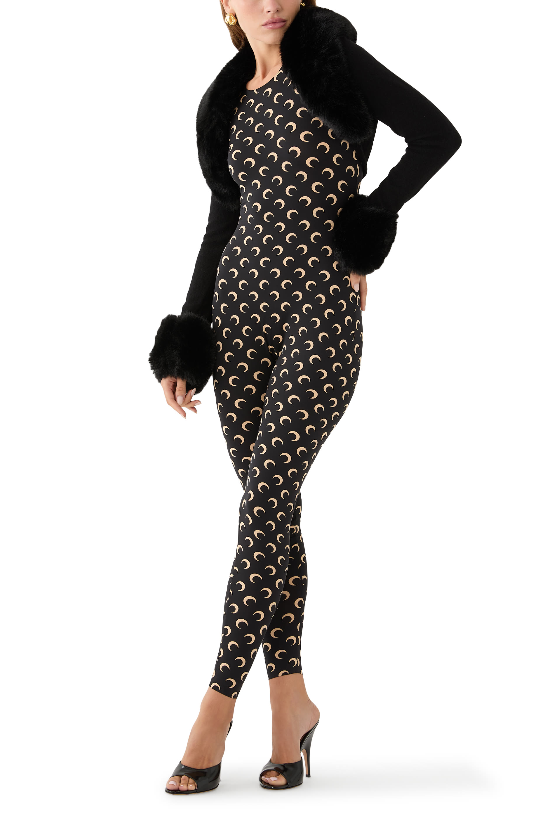 Moon-Print Jumpsuit