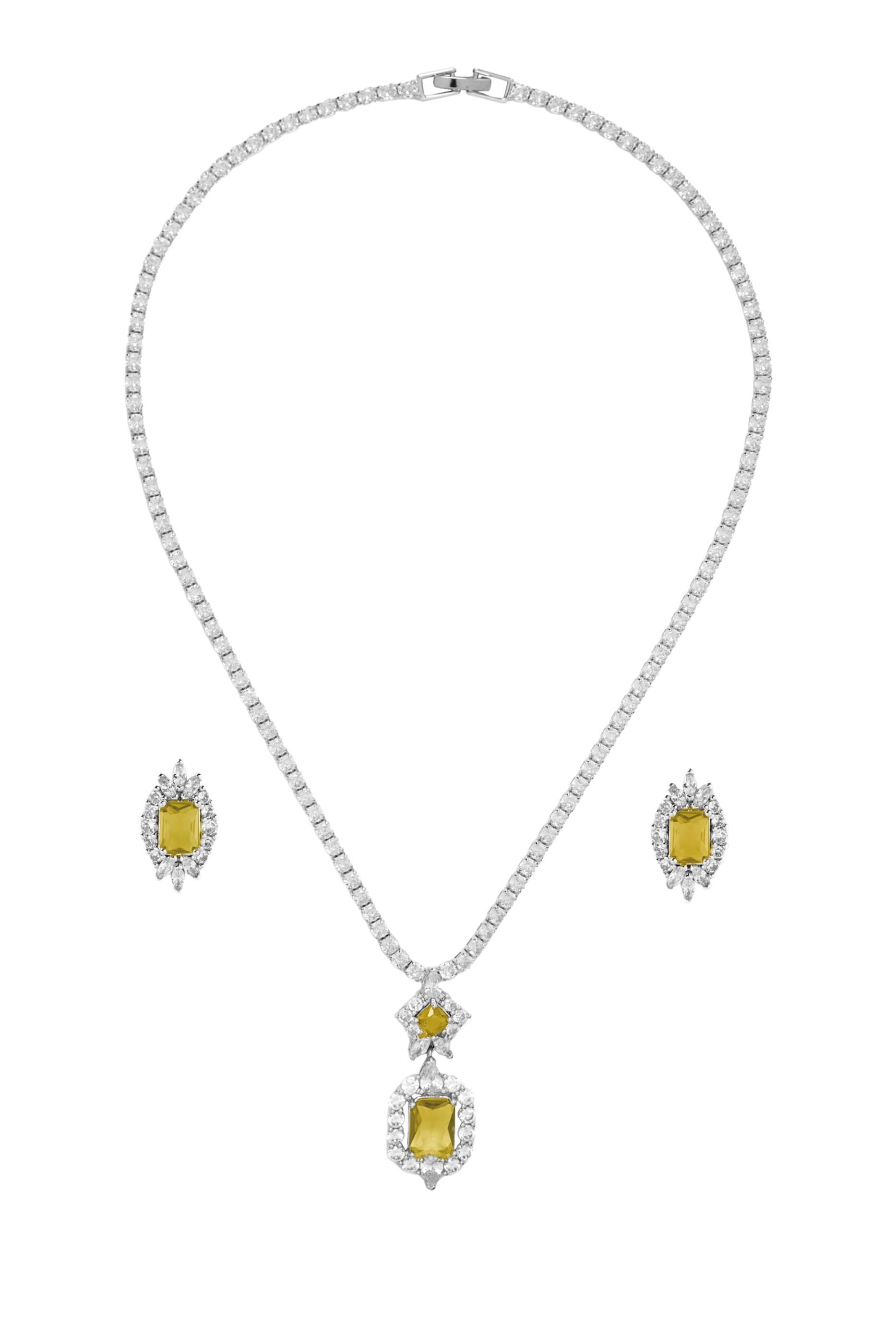 Amaris Tennis Necklace Set