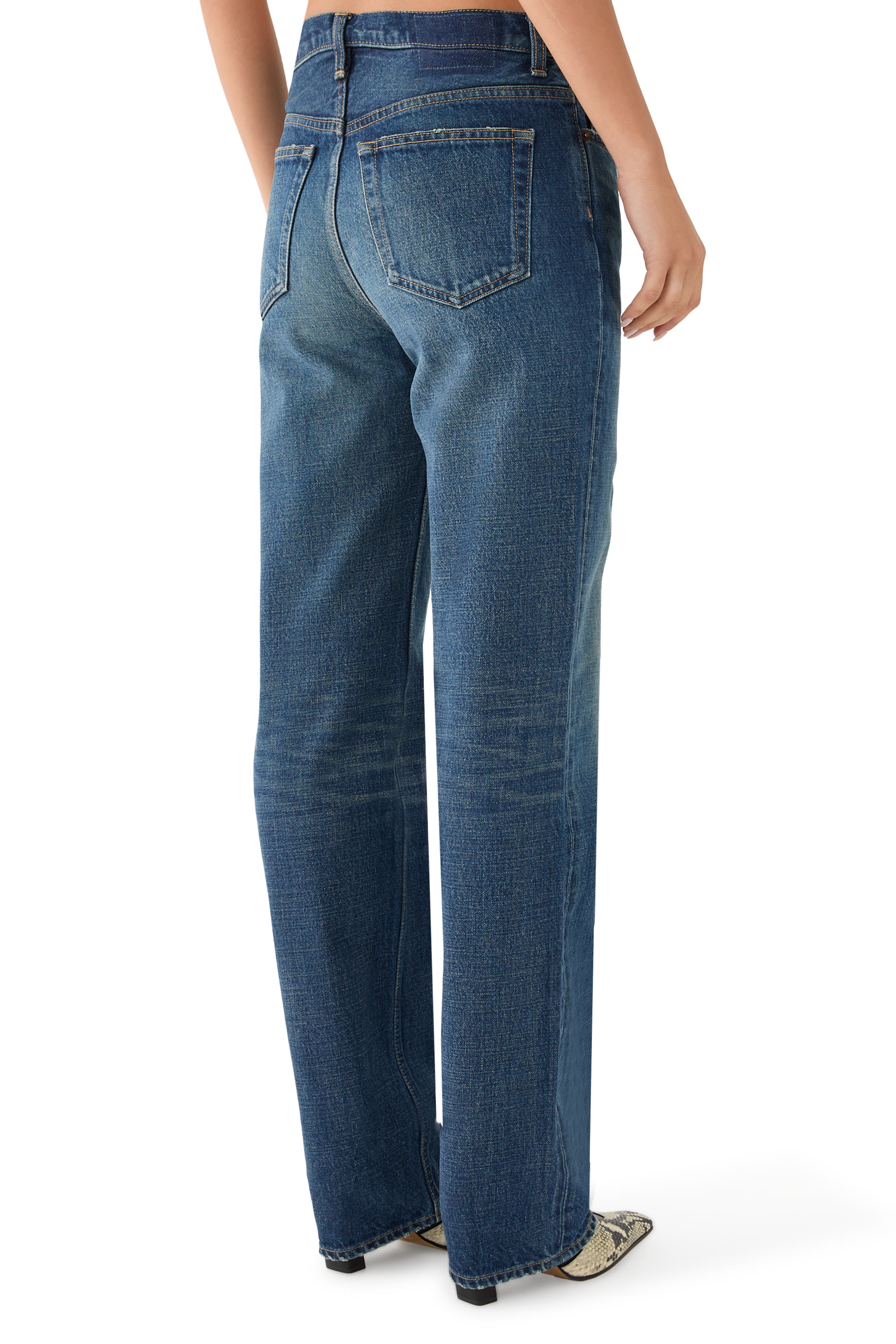 Classic Slim Denim Full Length Jeans