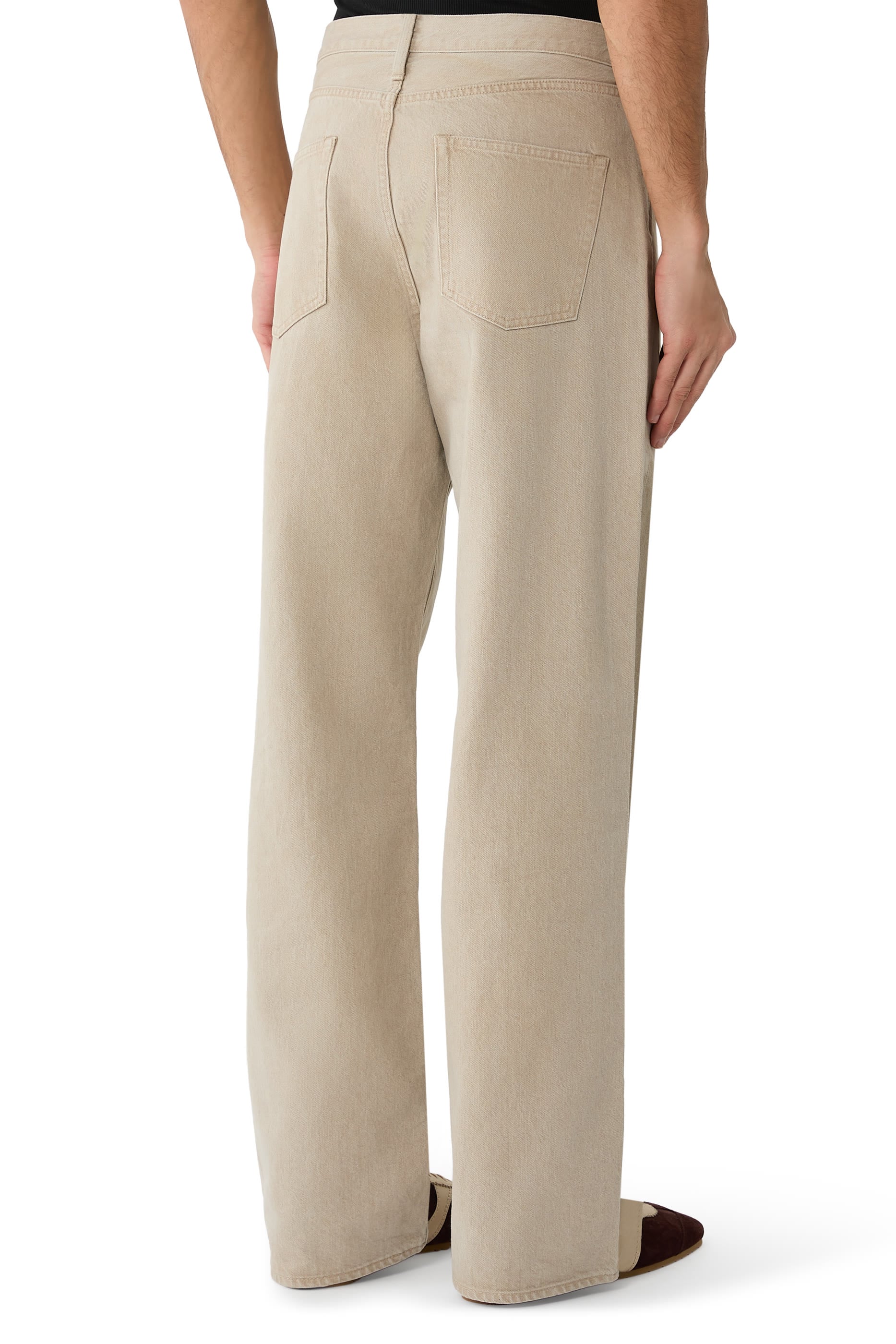 Loose Color Denim Pants