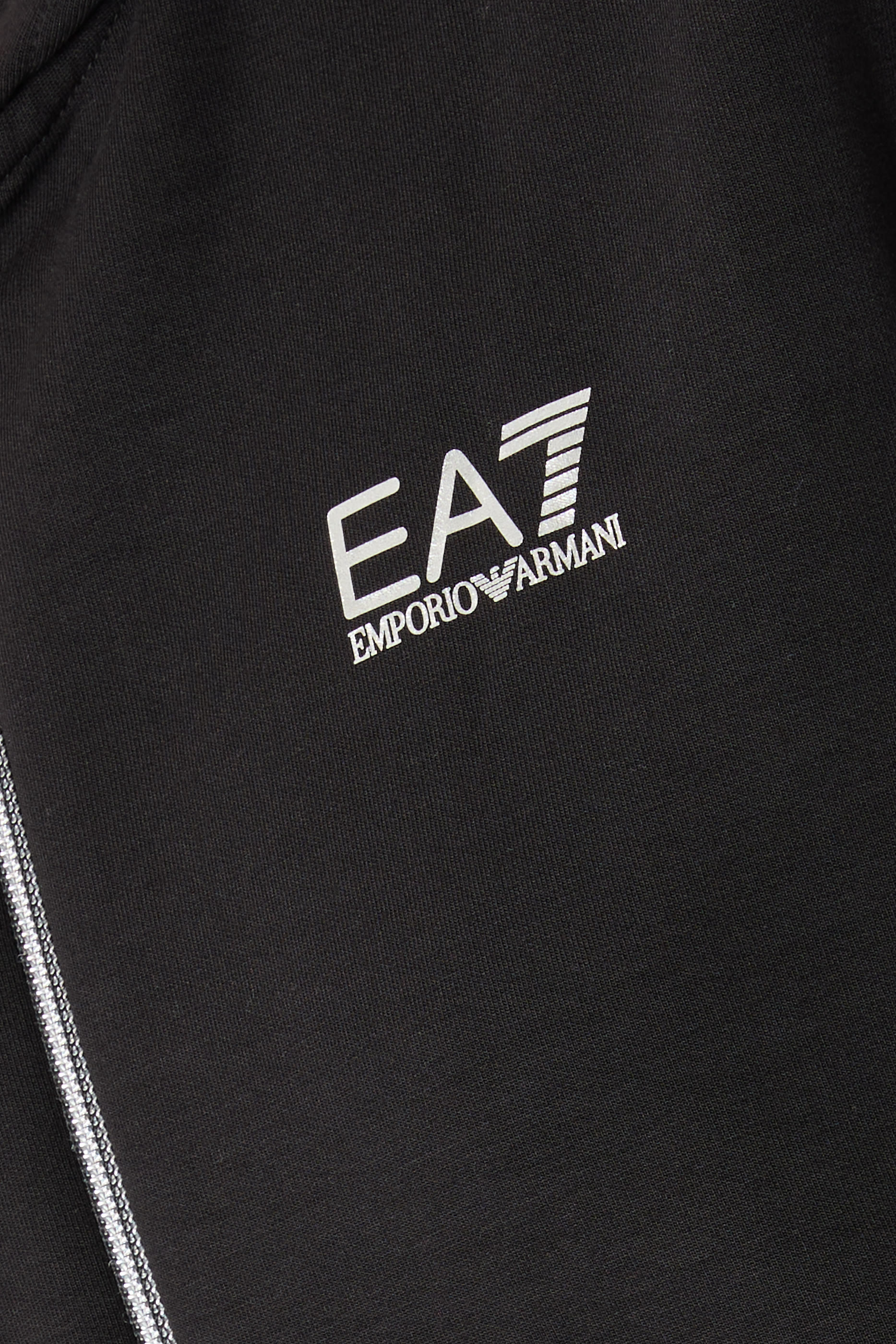 EA7 Strass-Embellished Zip Hoodie