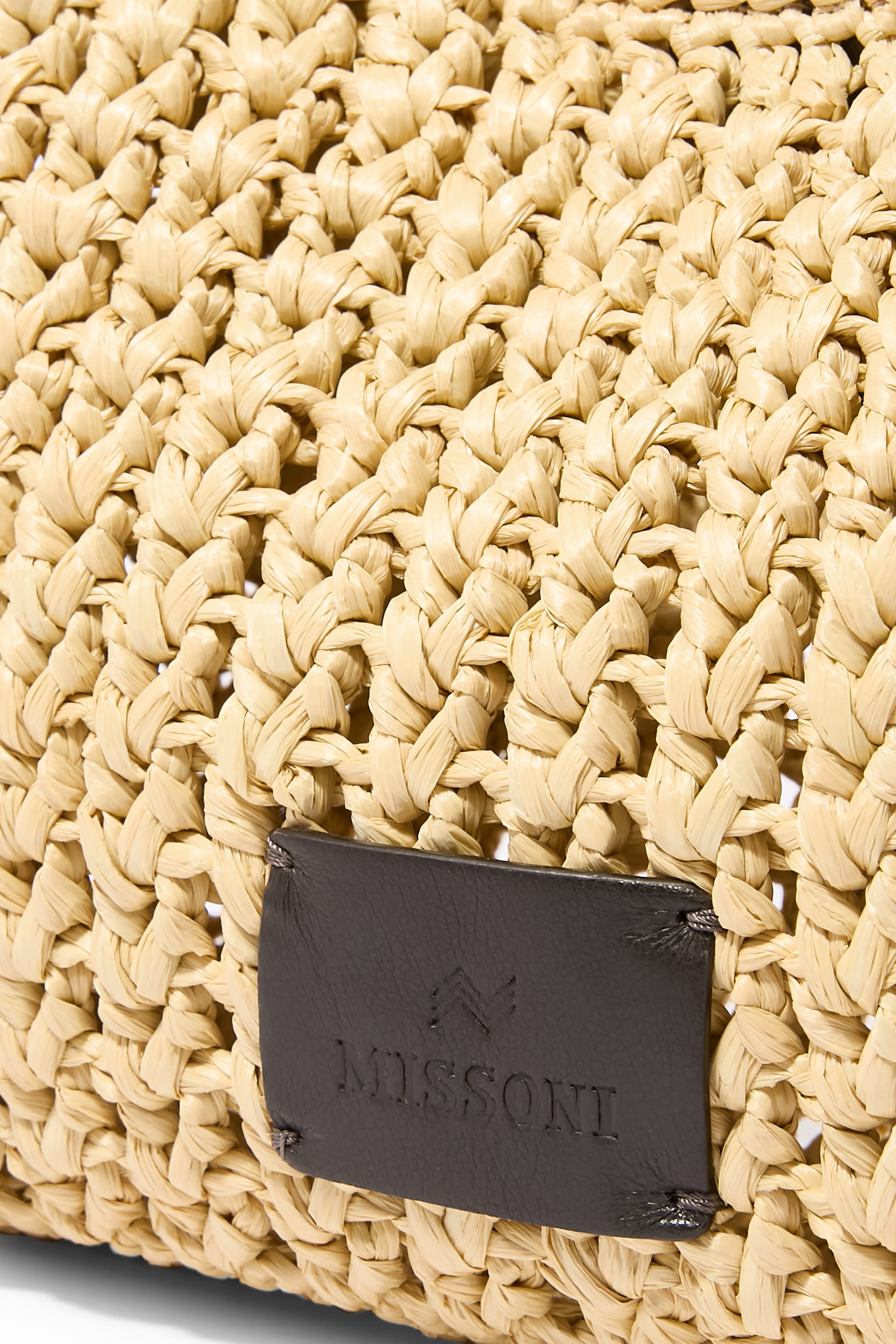 Raffia Crochet Small Hobo Bag