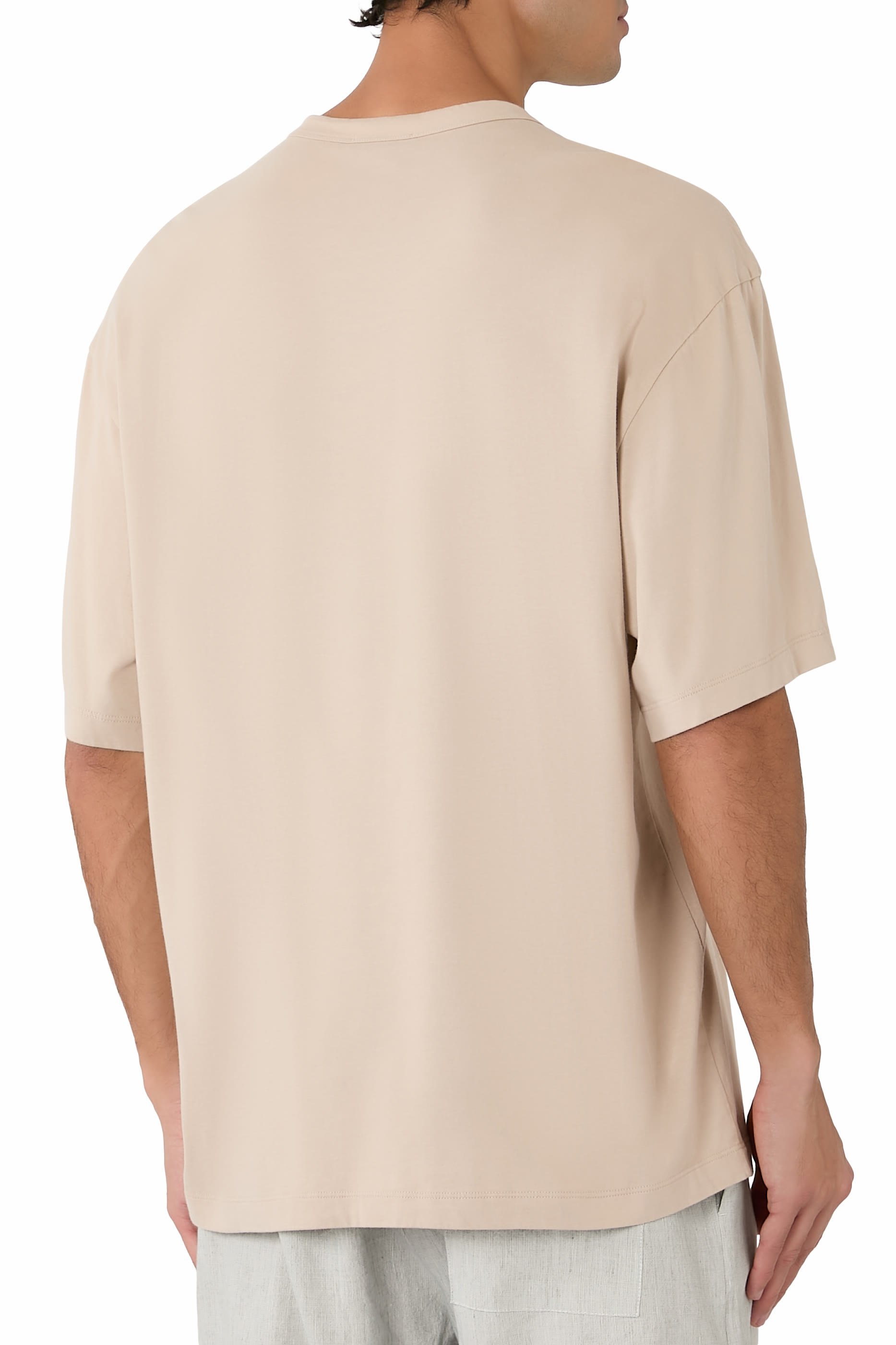 Heavy Luxe Jersey Oversized Crew T-Shirt