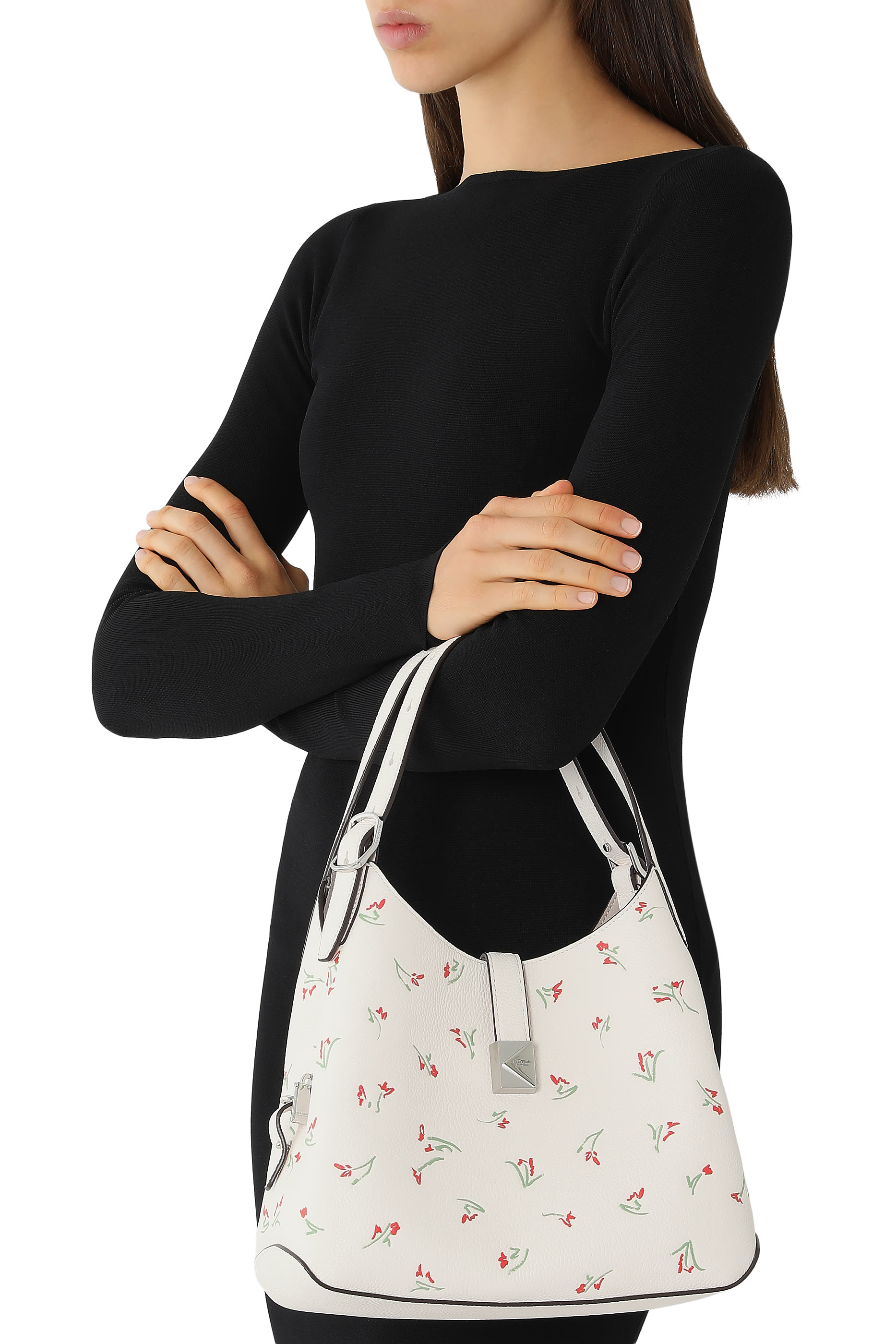 Deco Vibrant Buds Crossbody Tote Bag