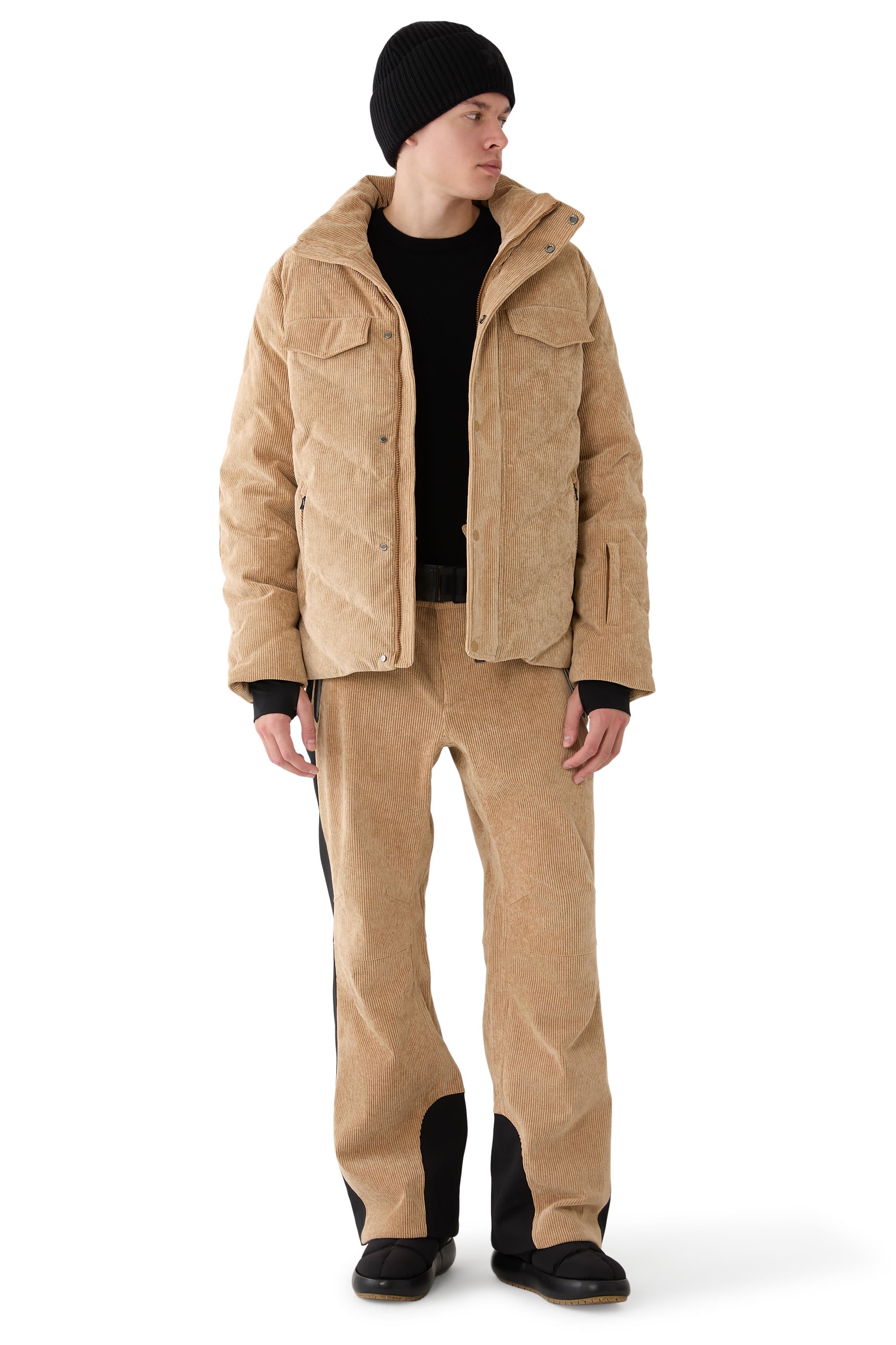 Chevron Quilted Down Jacket