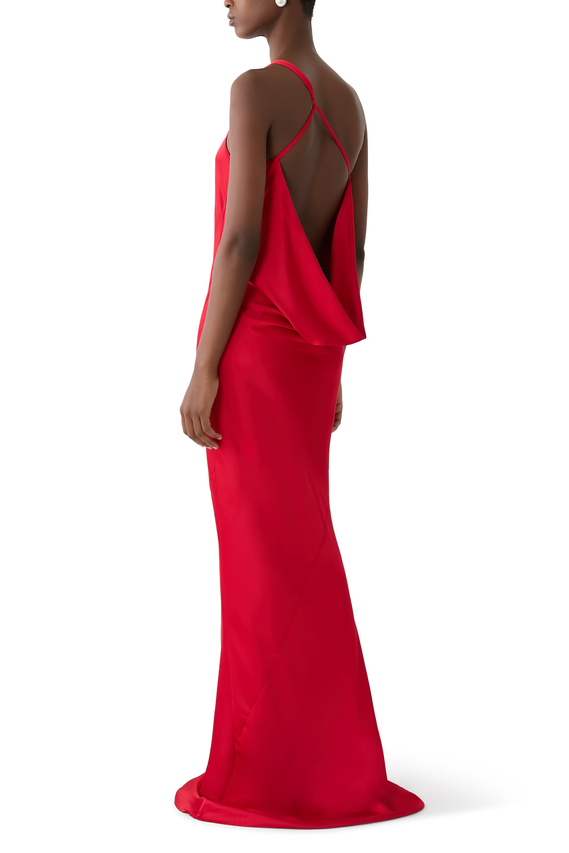 One Shoulder Bias Gown