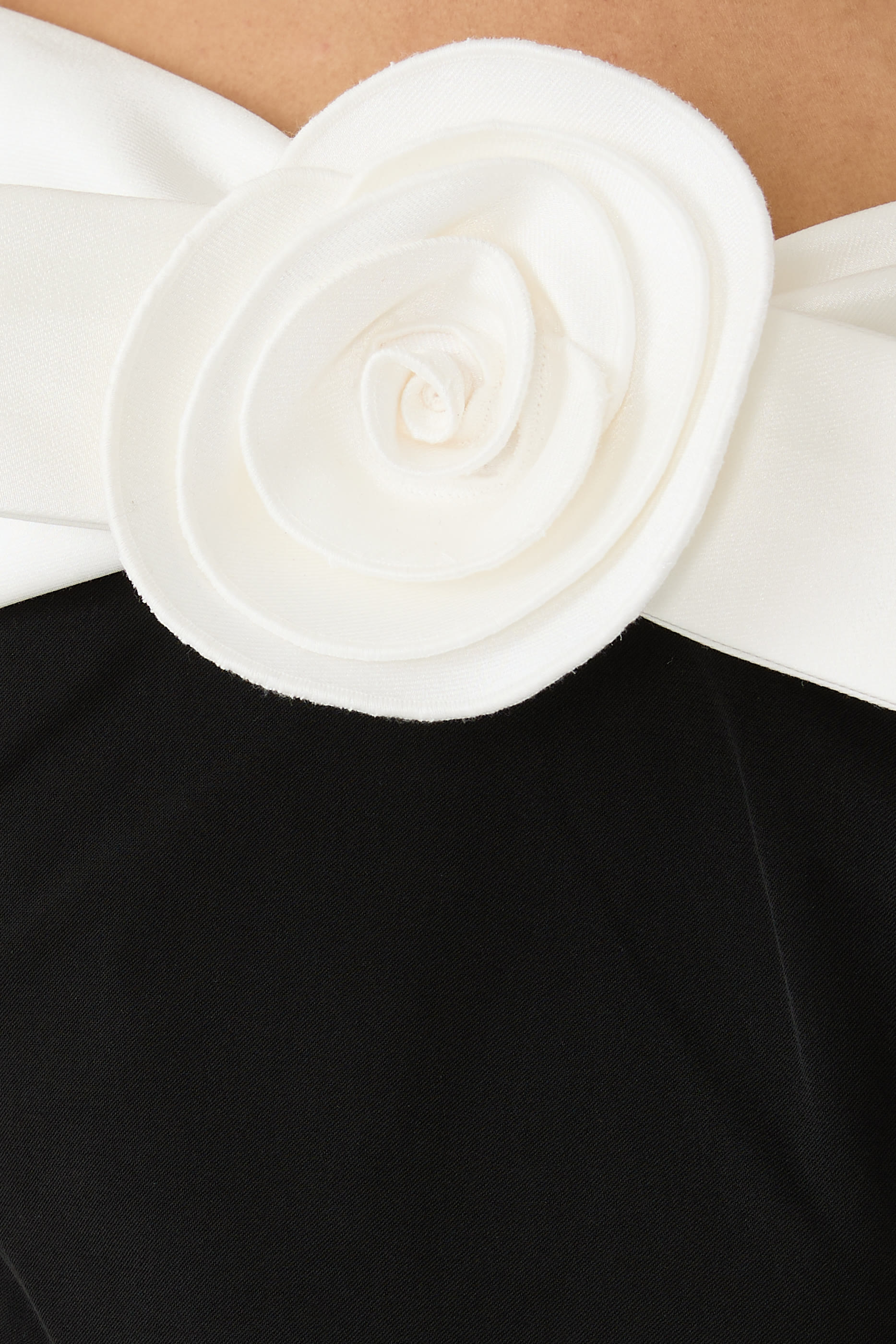 Crepe Flower Maxi Dress