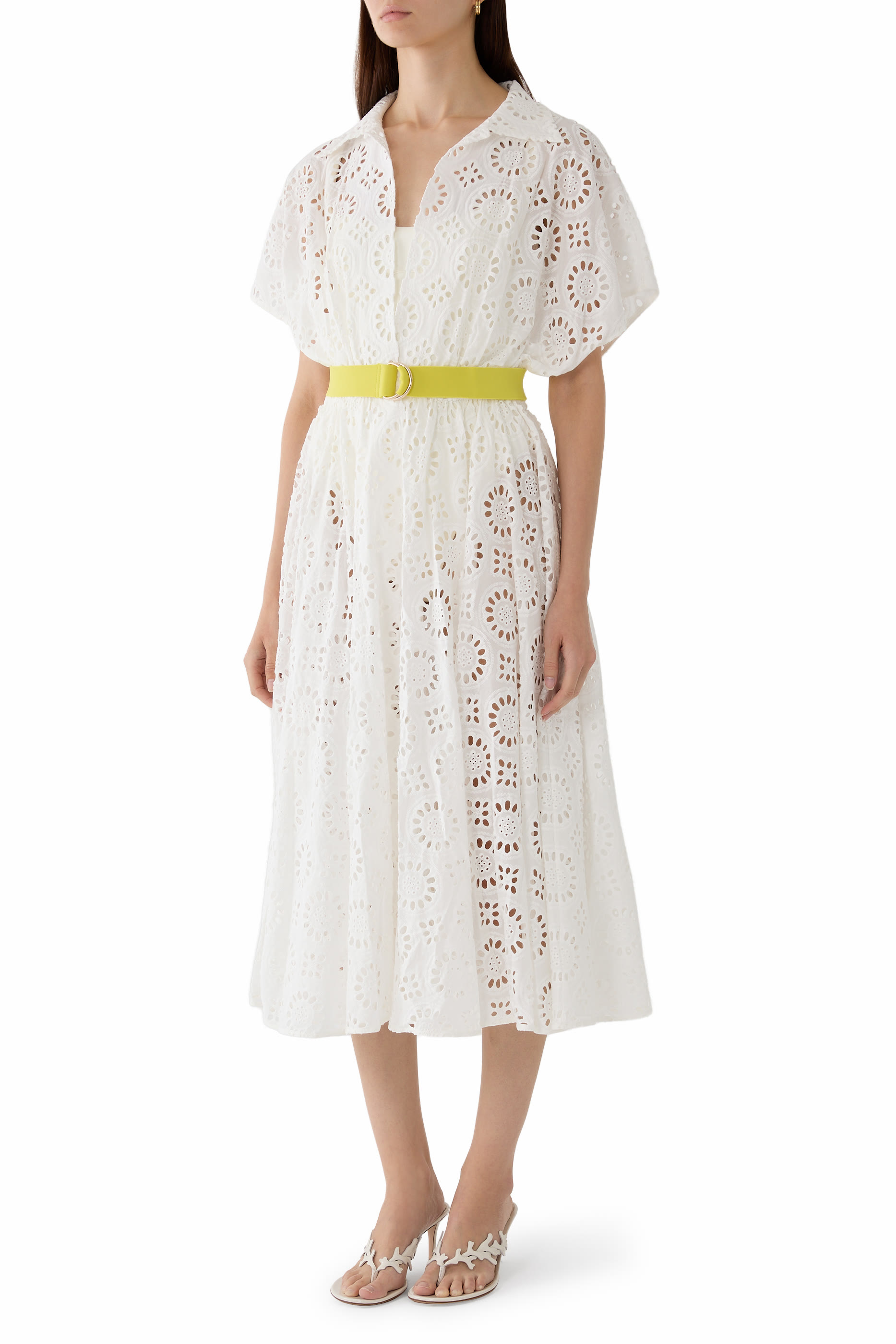  Oversized Sleeveless Flared Dress 