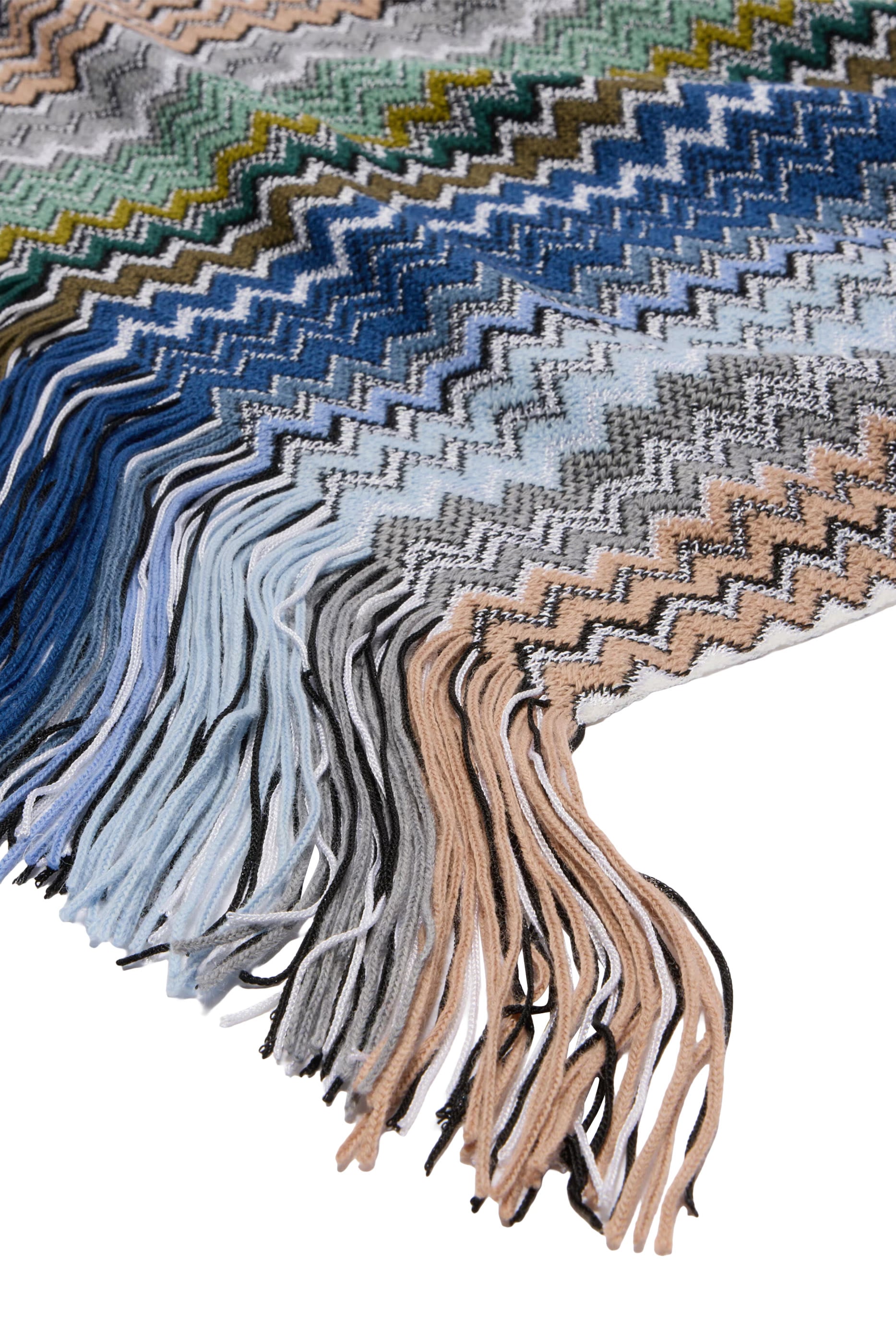 Zig Zag Scarf With Fringes