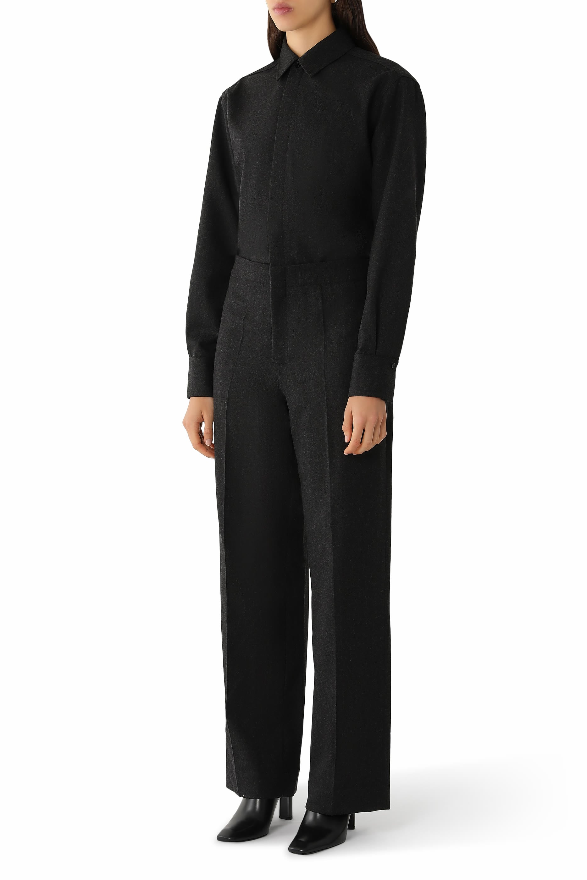Tailored Wool Jumpsuit